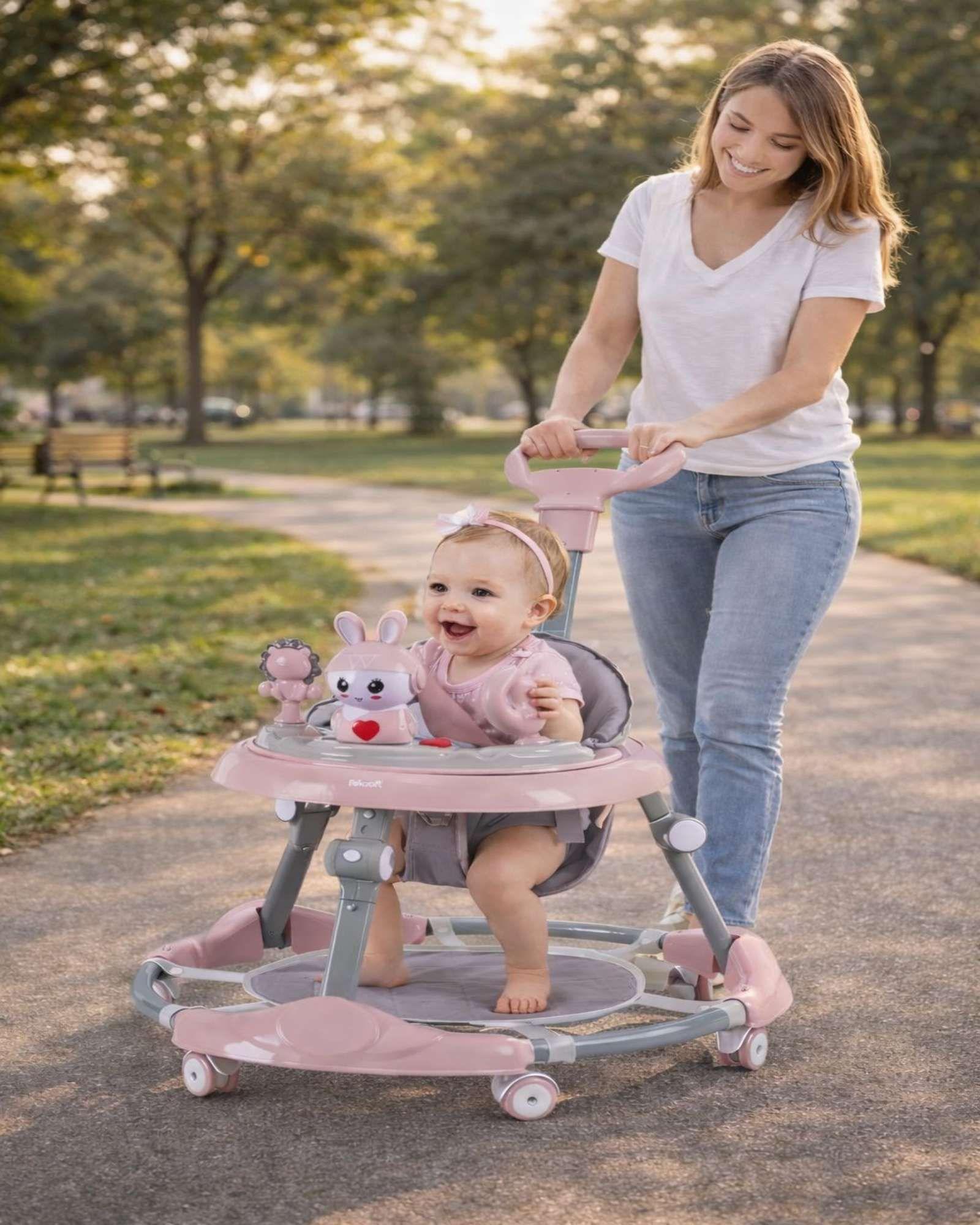 Andador para Bebe con Juegos Interactivos Rosa-2