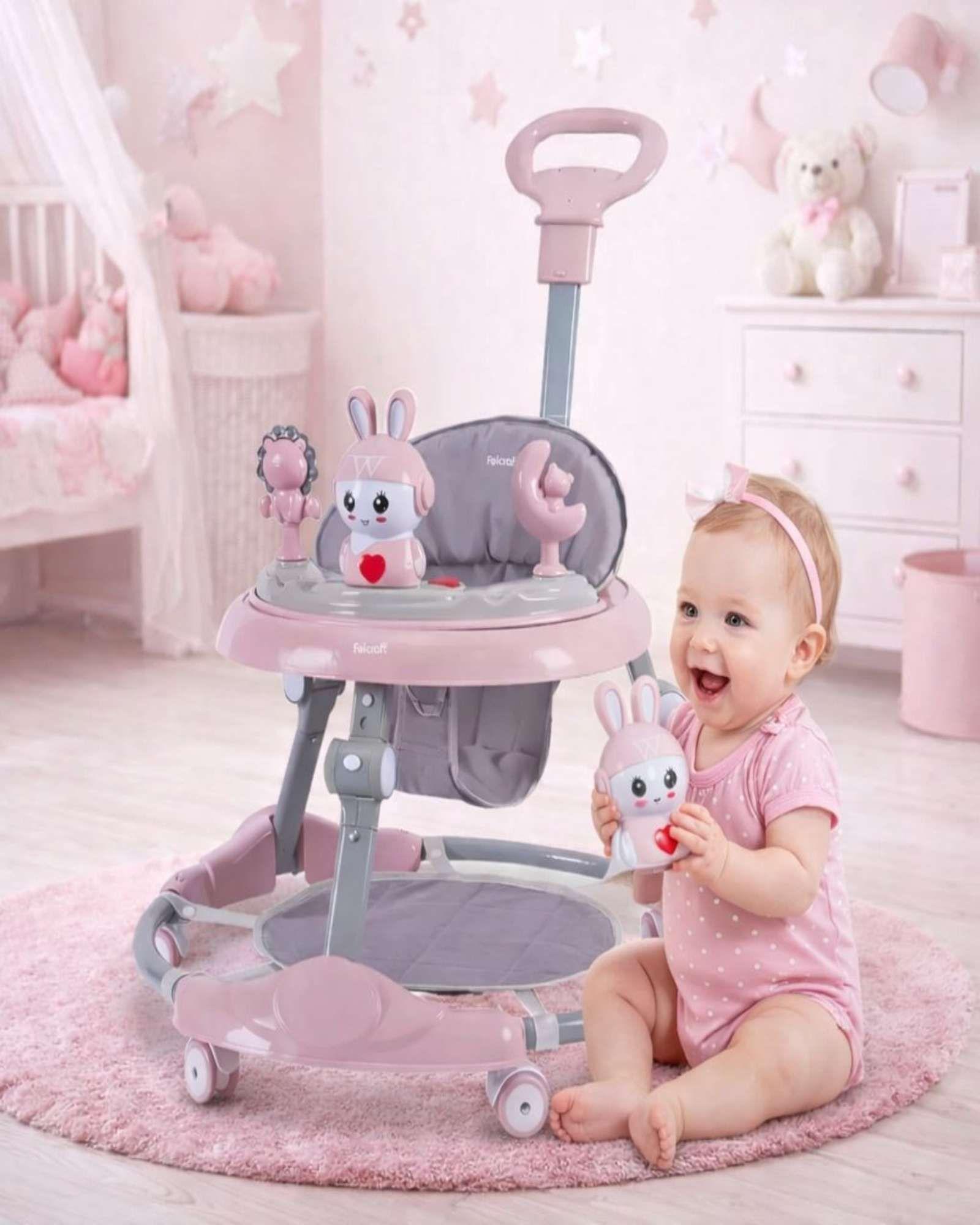 Andador para Bebe con Juegos Interactivos Rosa-3