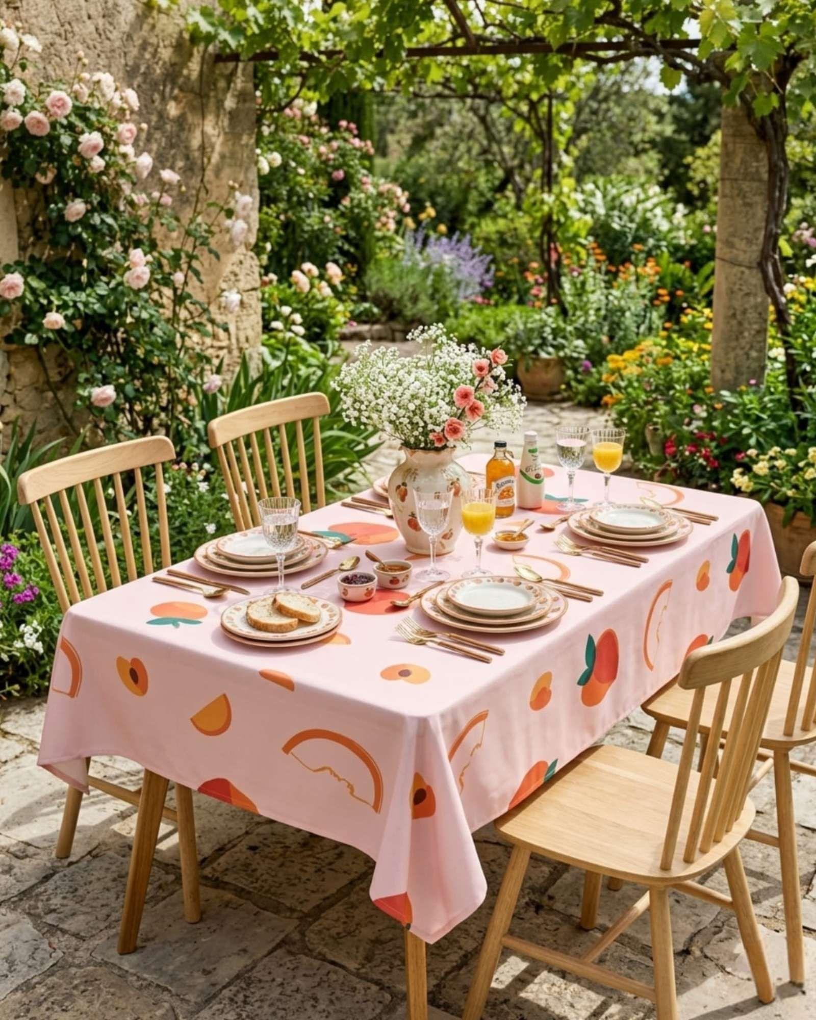 Mantel Antimanchas Grueso Rectangular 140x220 cm 02-2