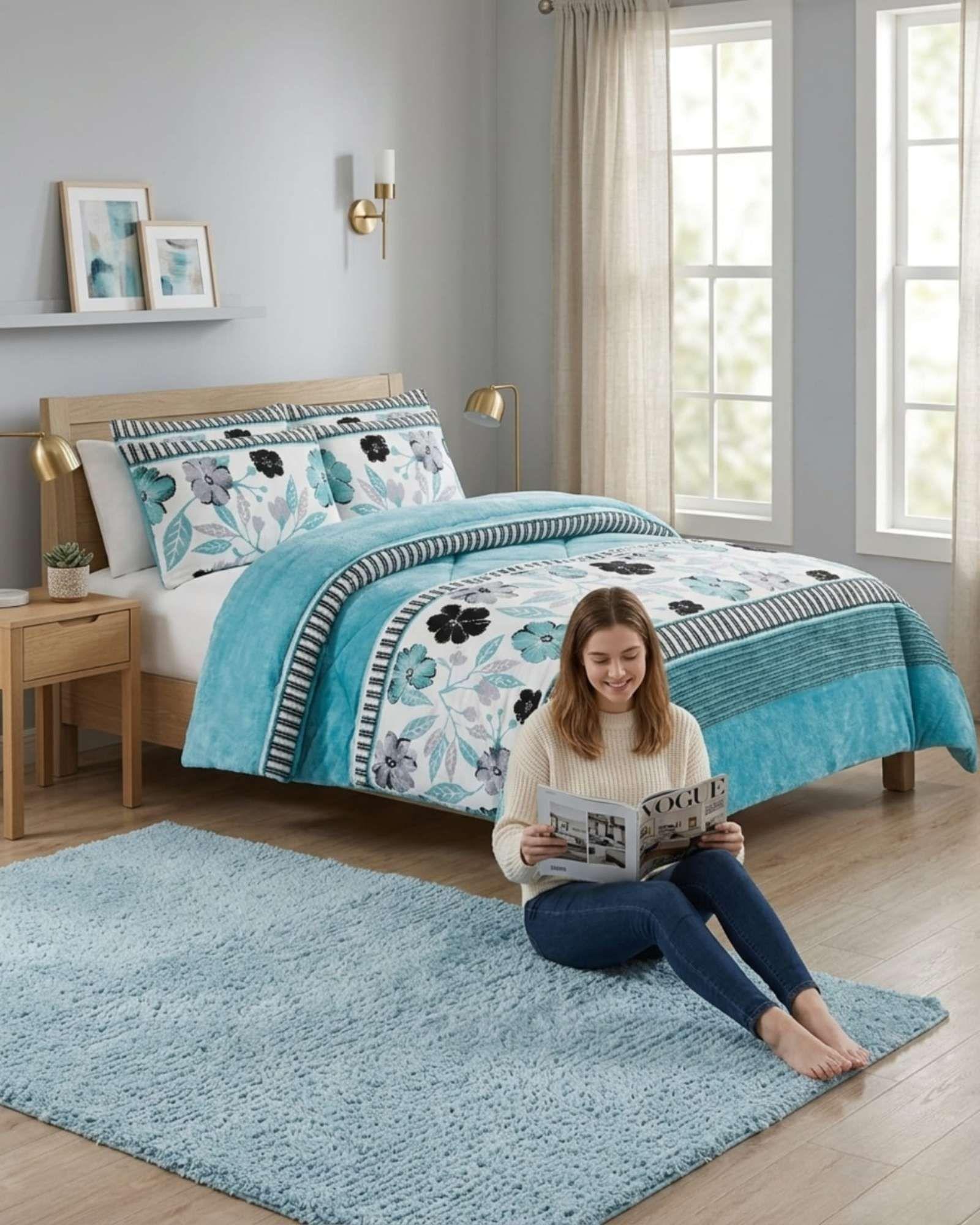 Cubrecama Plush 2 Plazas con Chiporro Térmico Extra Suave Invierno 08-2