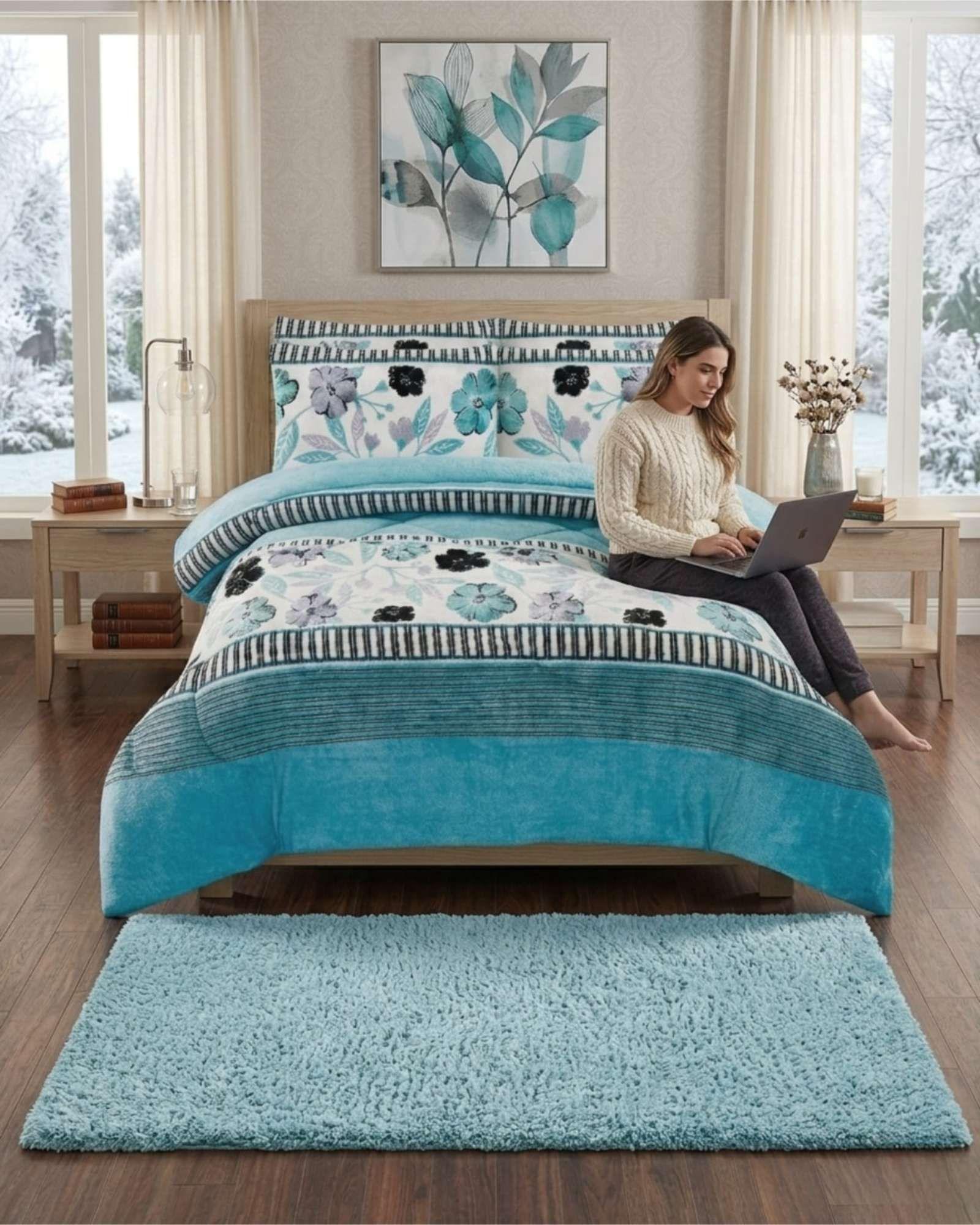 Cubrecama Plush 2 Plazas con Chiporro Térmico Extra Suave Invierno 08-3