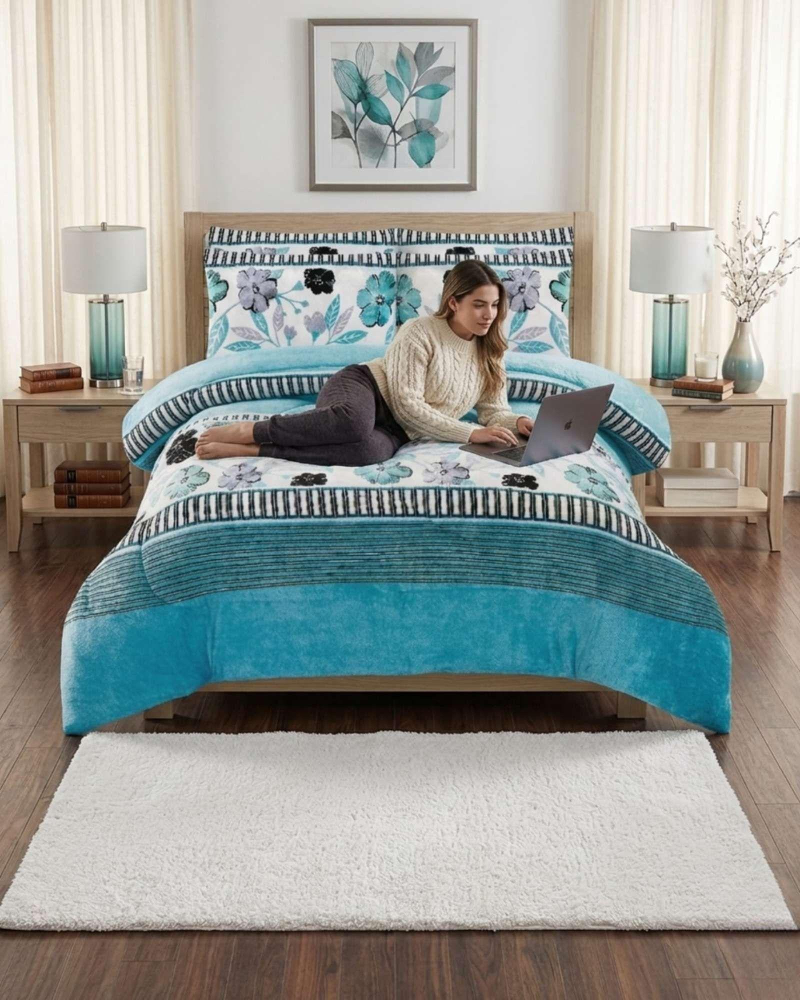 Cubrecama Plush 2 Plazas con Chiporro Térmico Extra Suave Invierno 08-4