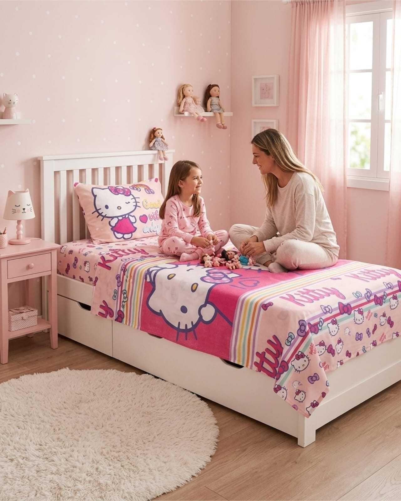 Set de Dormitorio Infantil 1.5 Plazas: Plumón y Sábanas 02-0