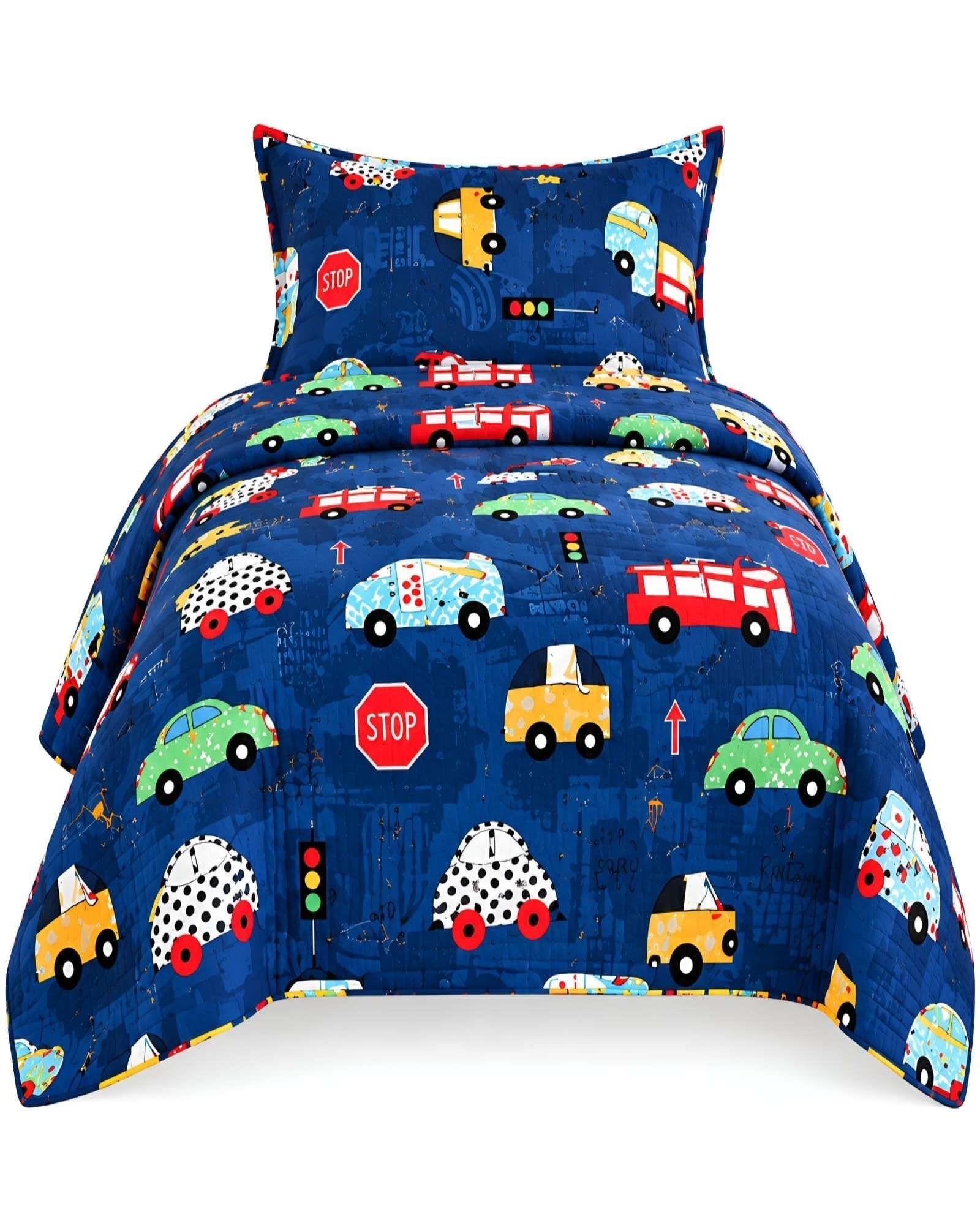 Set Quilt Verano 1.5 Plazas + Almohada + Funda De Almohada 03-4