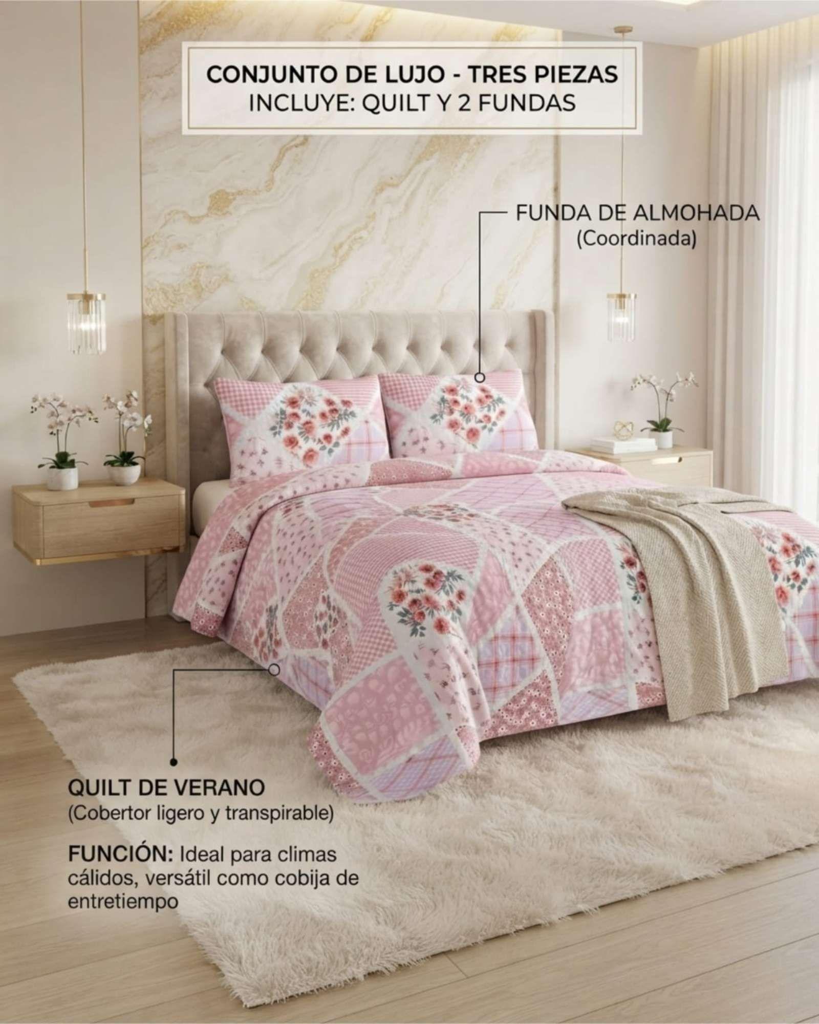 Cubrecamas King Para Verano Fresco Y Ligero Mas Almohadas m17-4