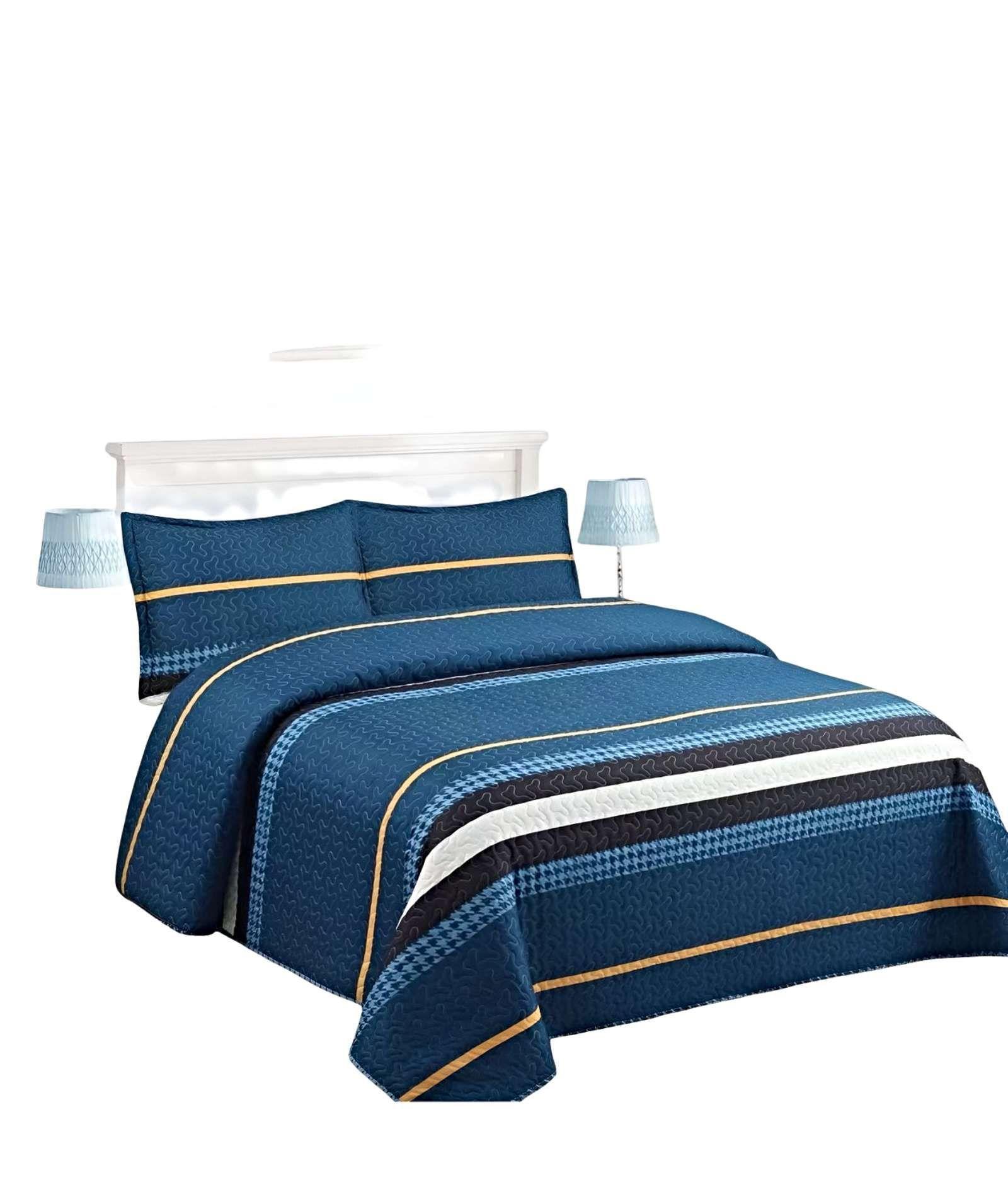 CUBRECAMA COLCHA QUILT DE VERANO 2 PLAZAS A9-1