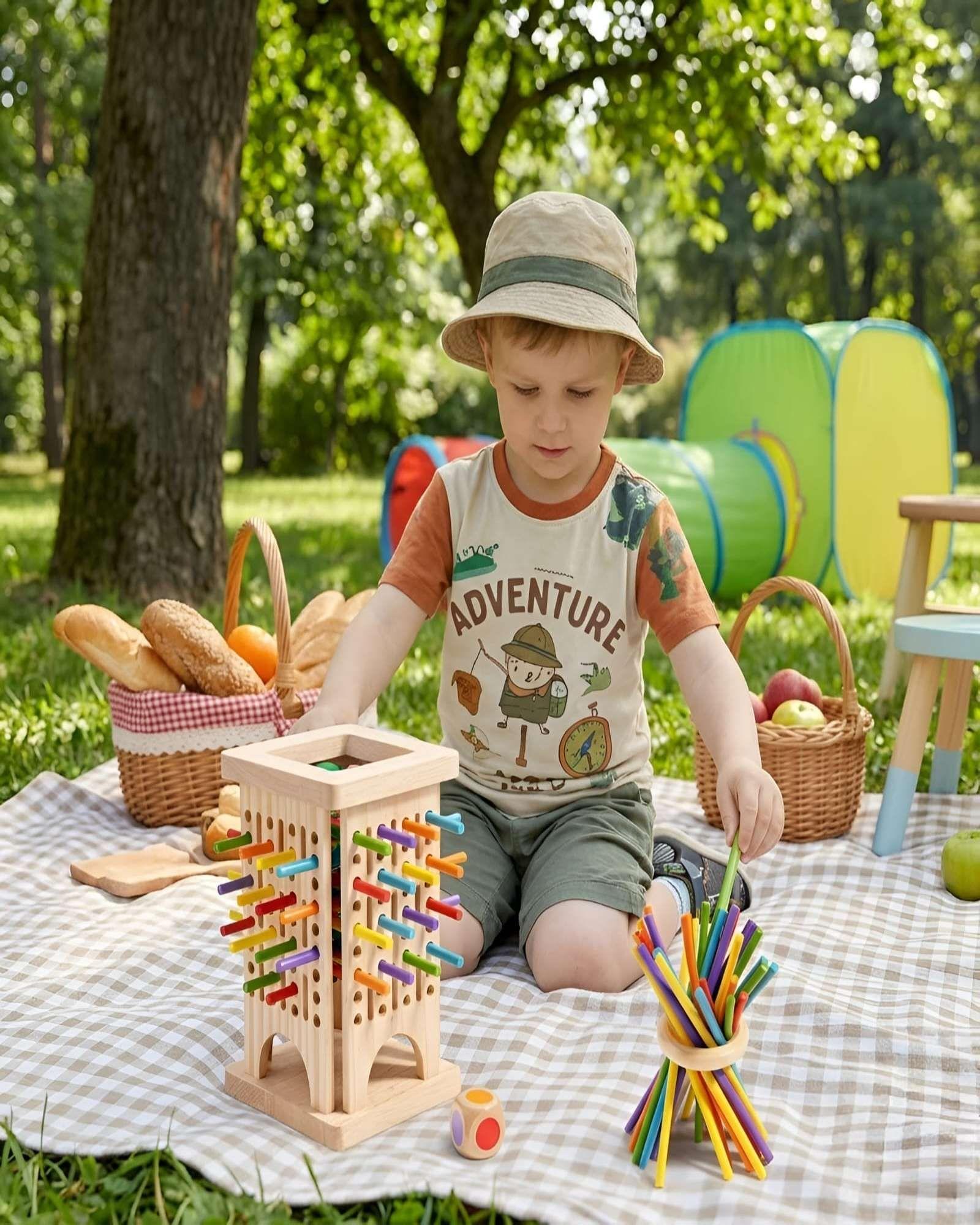 Torre De Madera Juego Habilidad Infantil Didactica-2