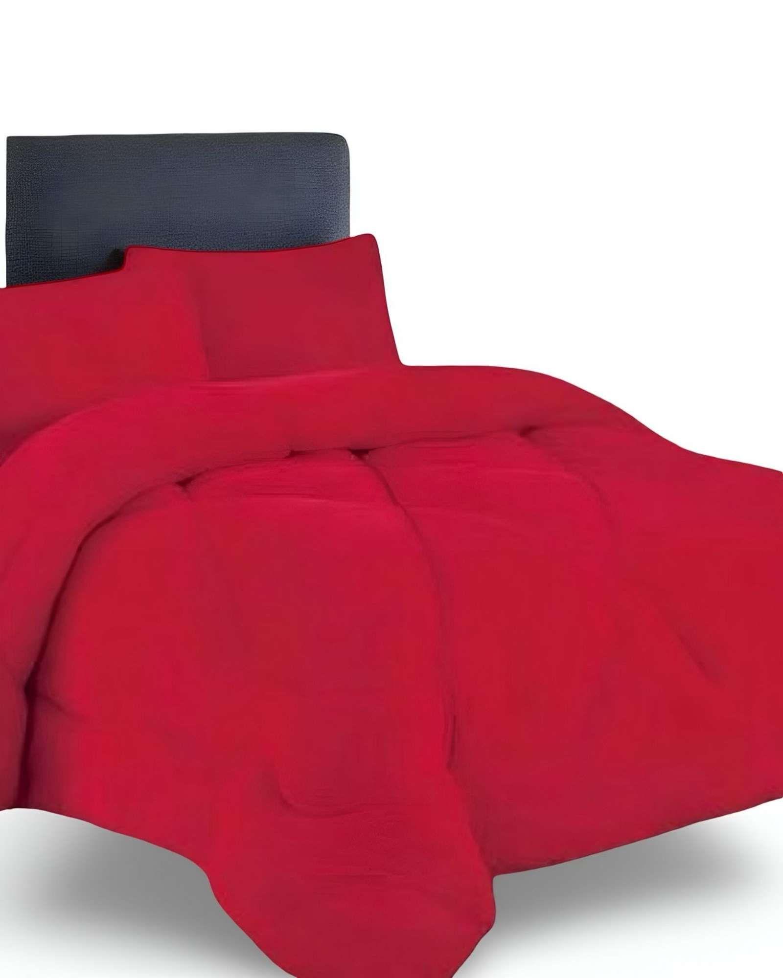 COBERTOR ELEGANTE DE INVIERNO UNICOLOR PLUSH CON CHIPORRO PLAZA Y MEDIA S49-3