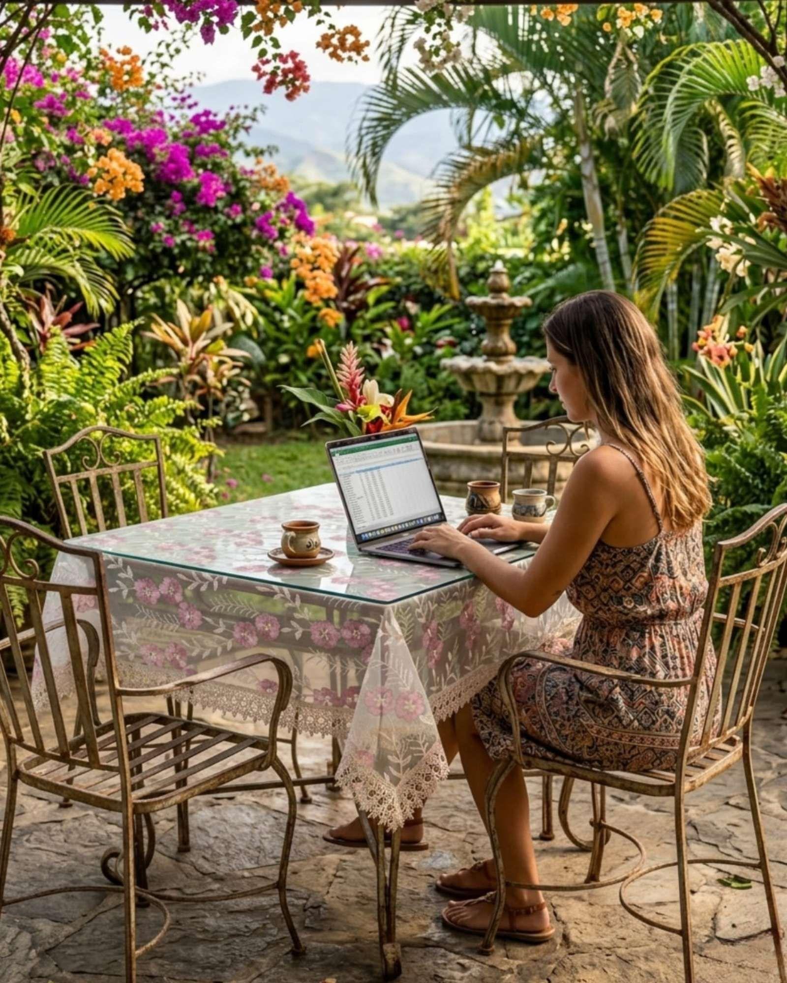 Mantel de Encaje Bordado Premium 150x220cm m1-4