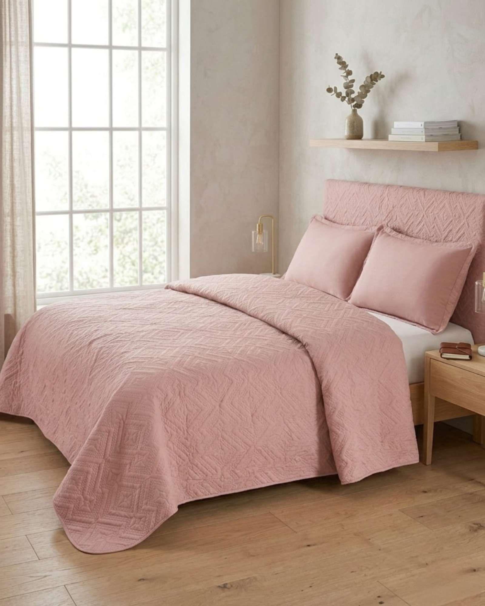 Quilt de Verano Transpirable, Ligero y Elegante king color gris-2