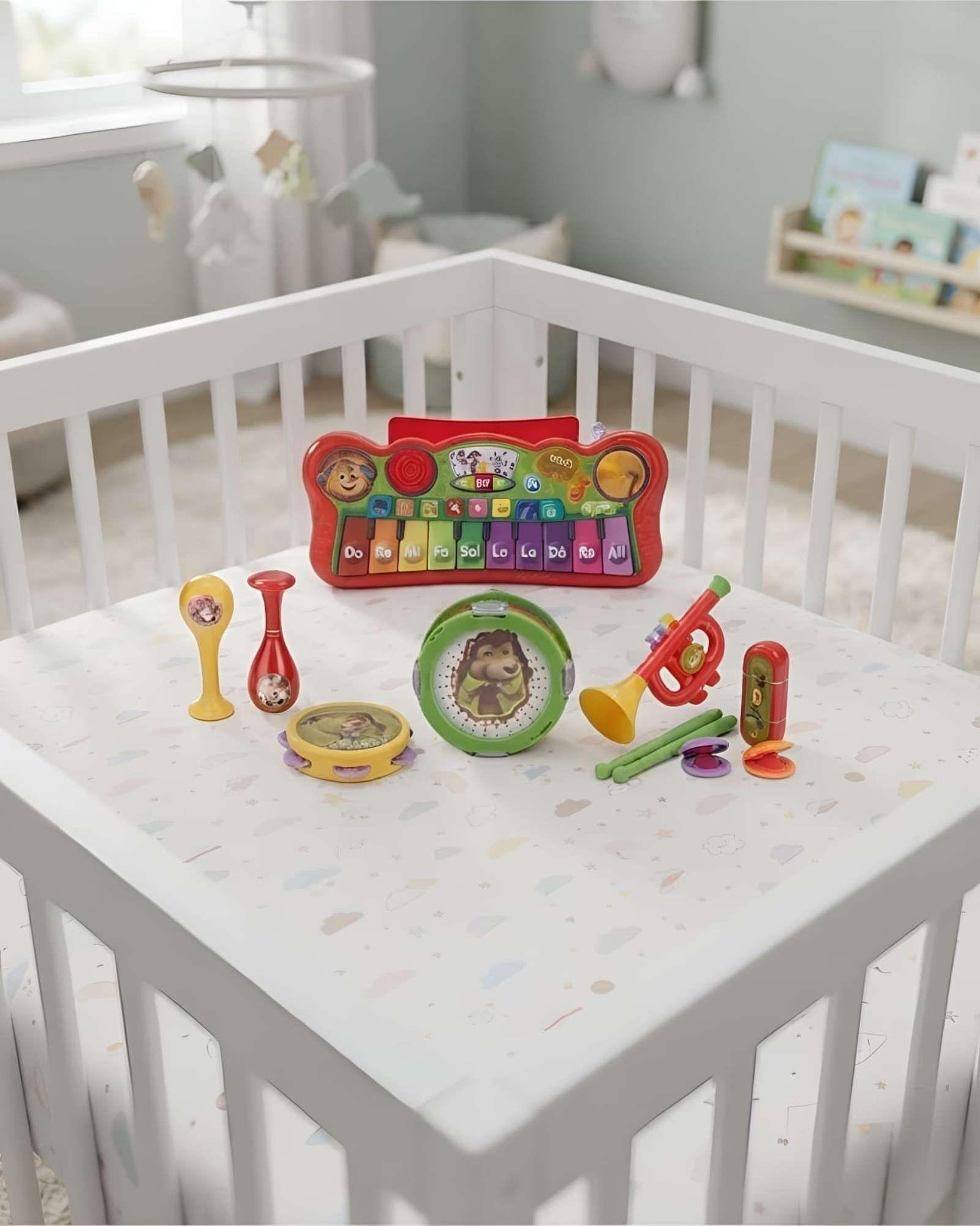 Set Musical Infantil Mega Banda Y Piano Interactivo Juguete-2