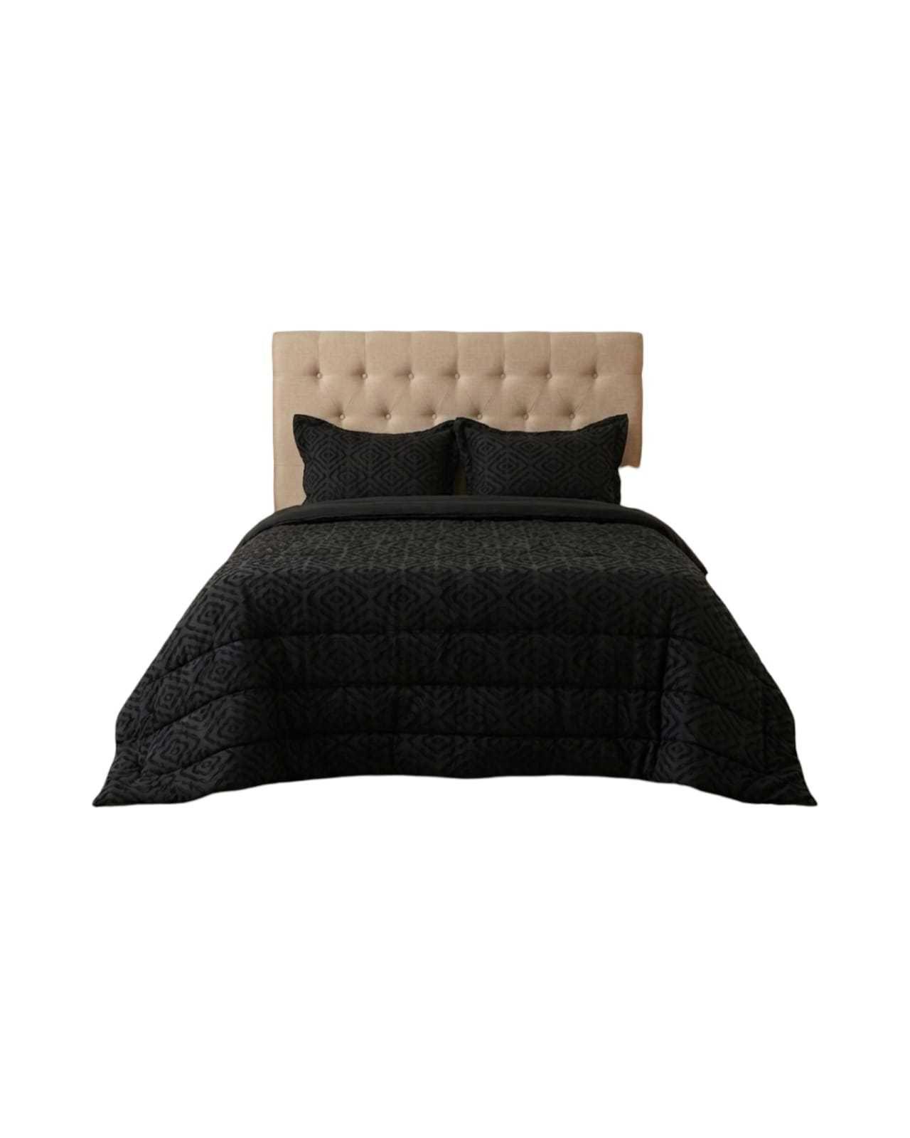Plumón Ligero King Jacquard Sin Costurasnegro-2