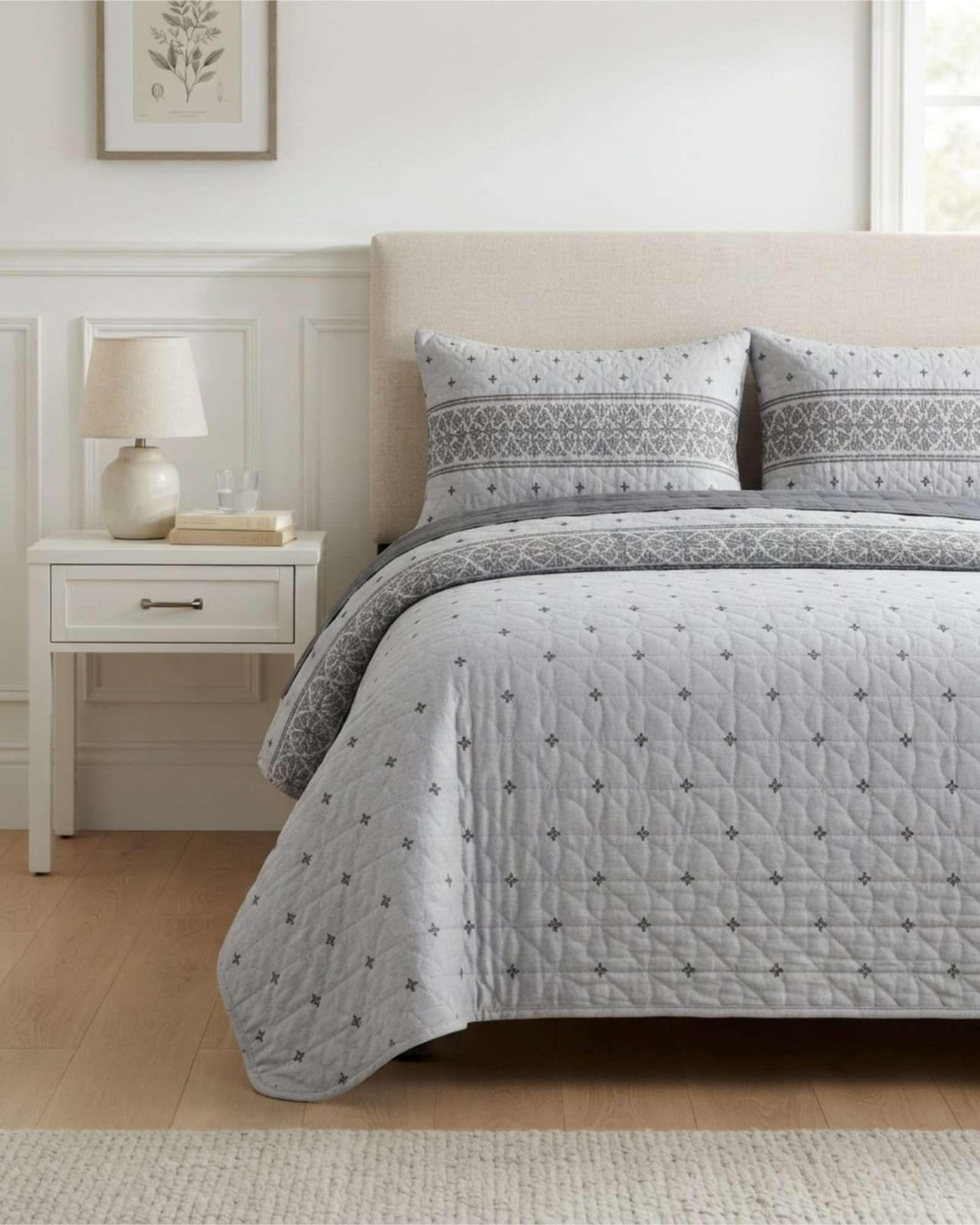 Quilt Cubrecama Delgado Verano Super King + 2 Almohadas 03-4