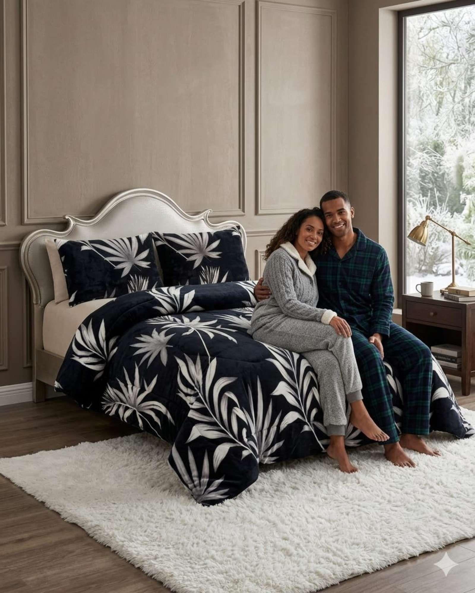 Cubrecama Plush 2 Plazas con Chiporro Térmico Extra Suave Invierno 03-2