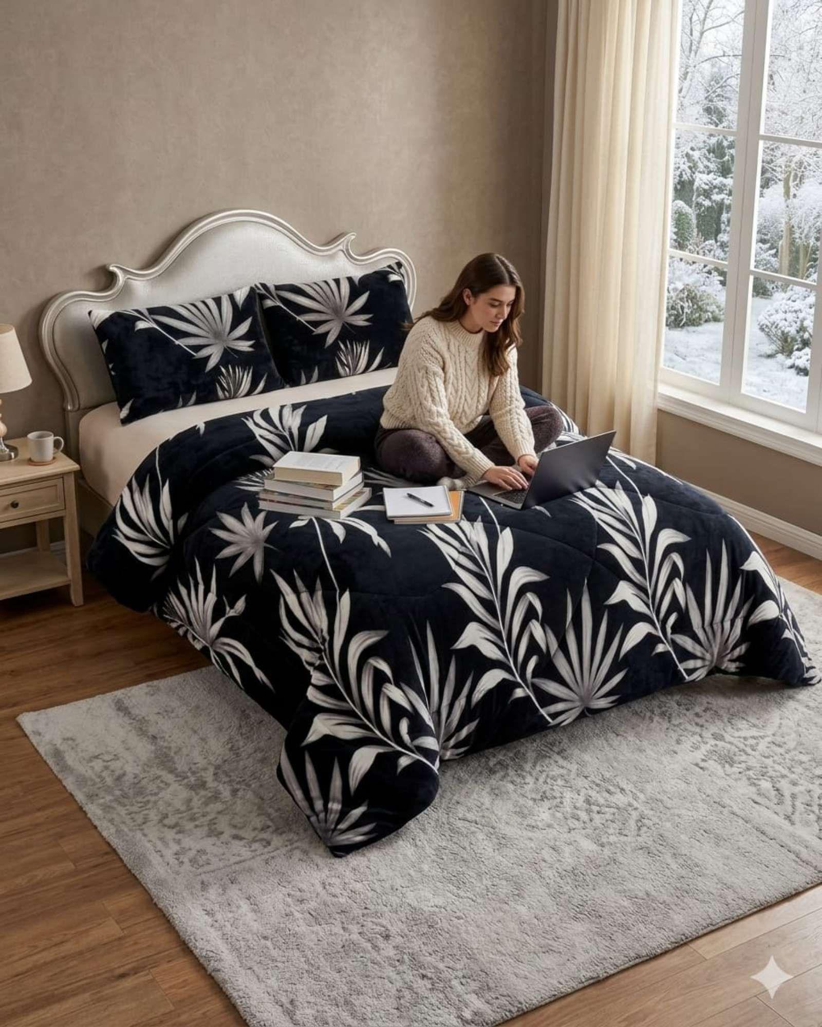 Cubrecama Plush 2 Plazas con Chiporro Térmico Extra Suave Invierno 03-3