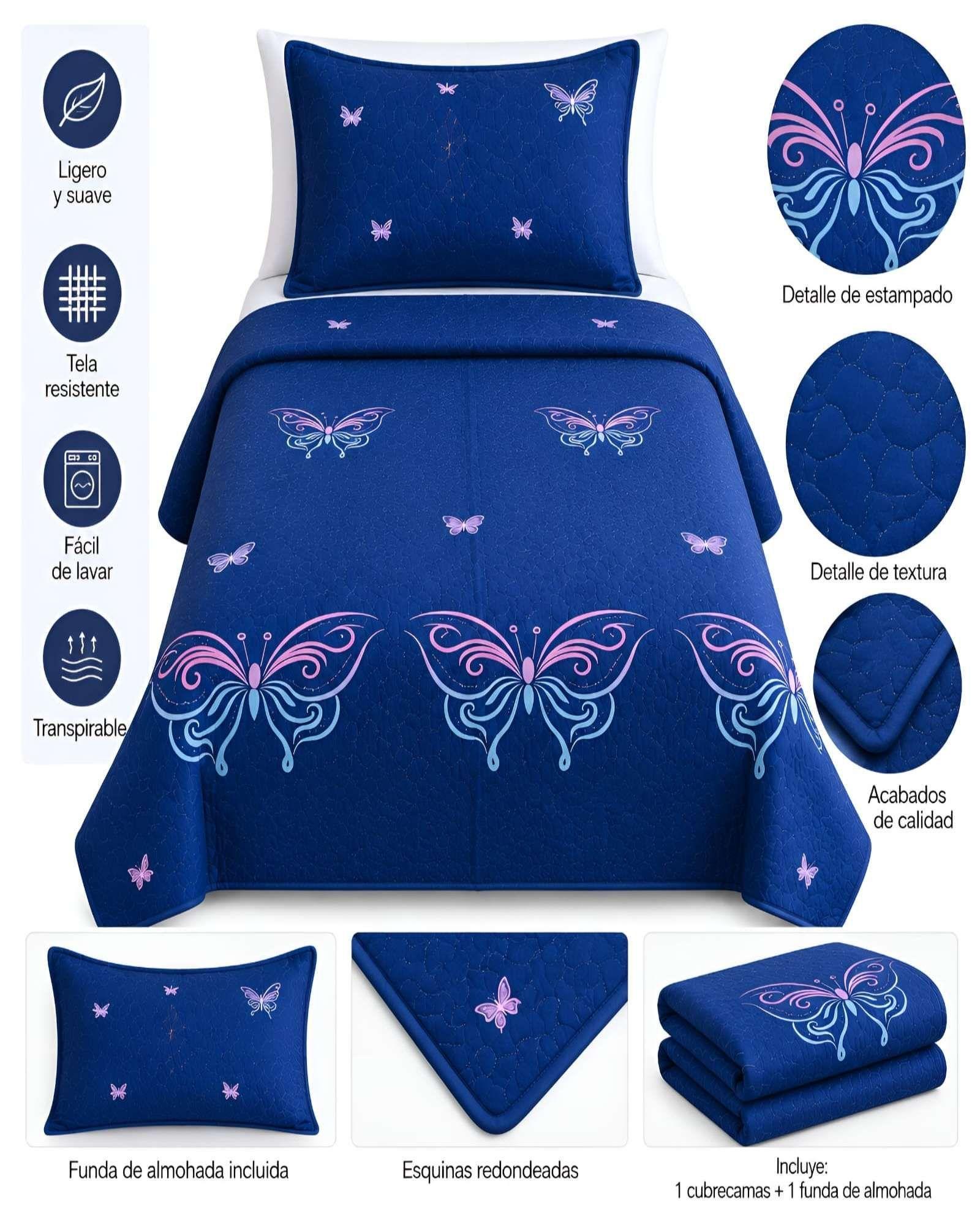 Cubrecamas Quilt De Verano Plaza y Media Ligero Y Transpirable m4-4