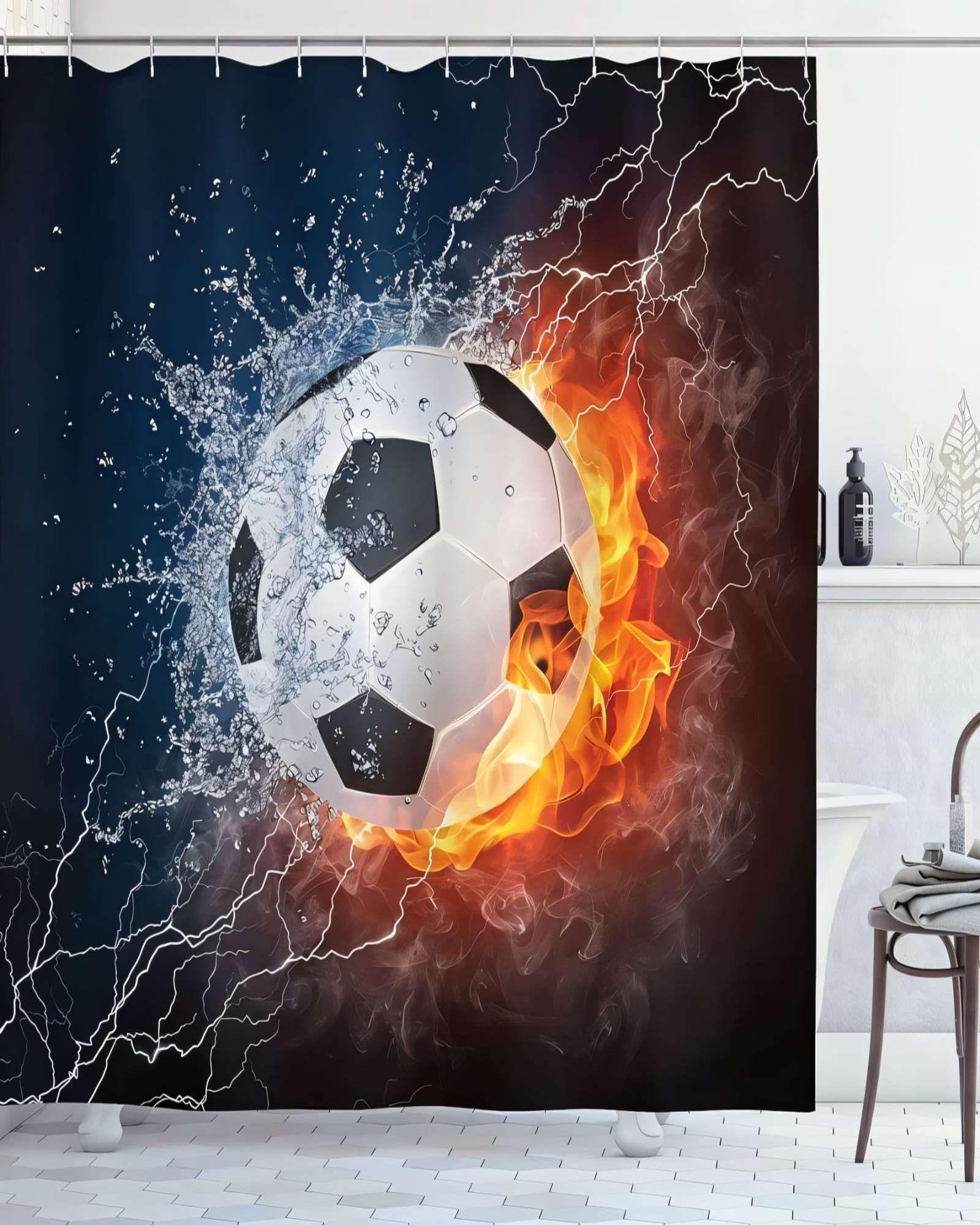 Cortina de Baño Tela Género + Forro Impermeable c21-2