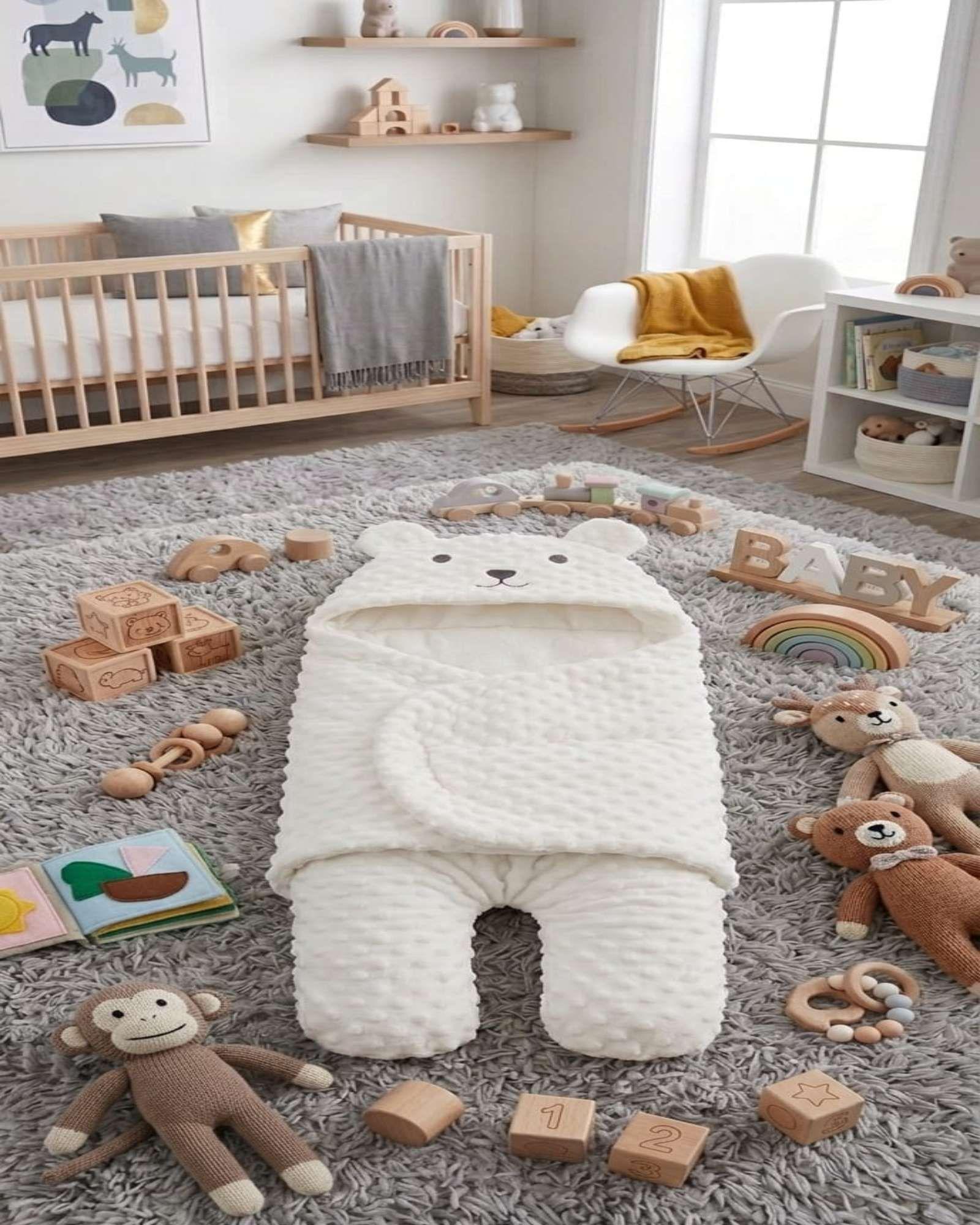 Saco De Dormir Bebé Textura Minky Extra Suave Térmico m3-2