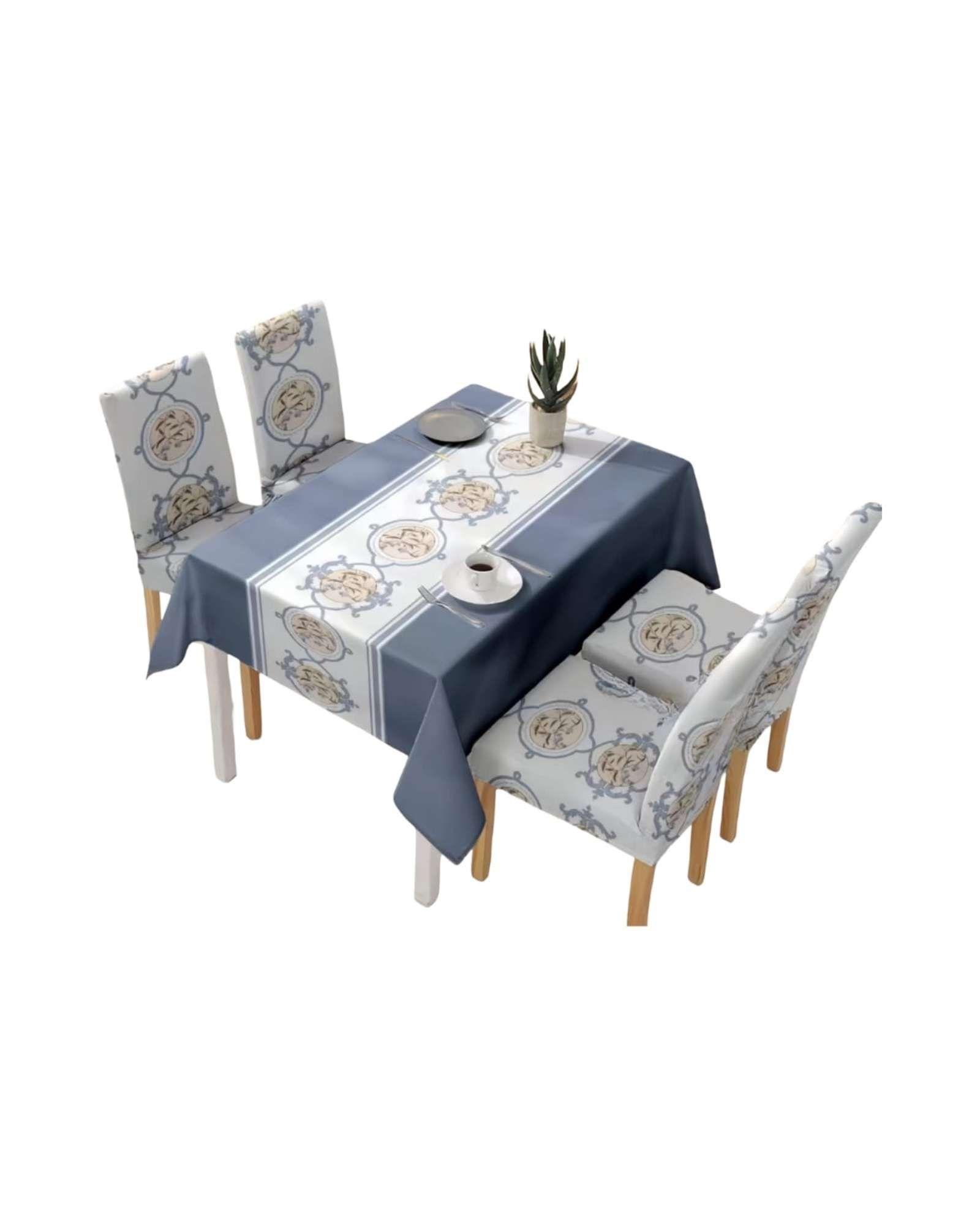 Juego De Mantel Antimanchas 140x220 + 6 Fundas De Silla 11-3