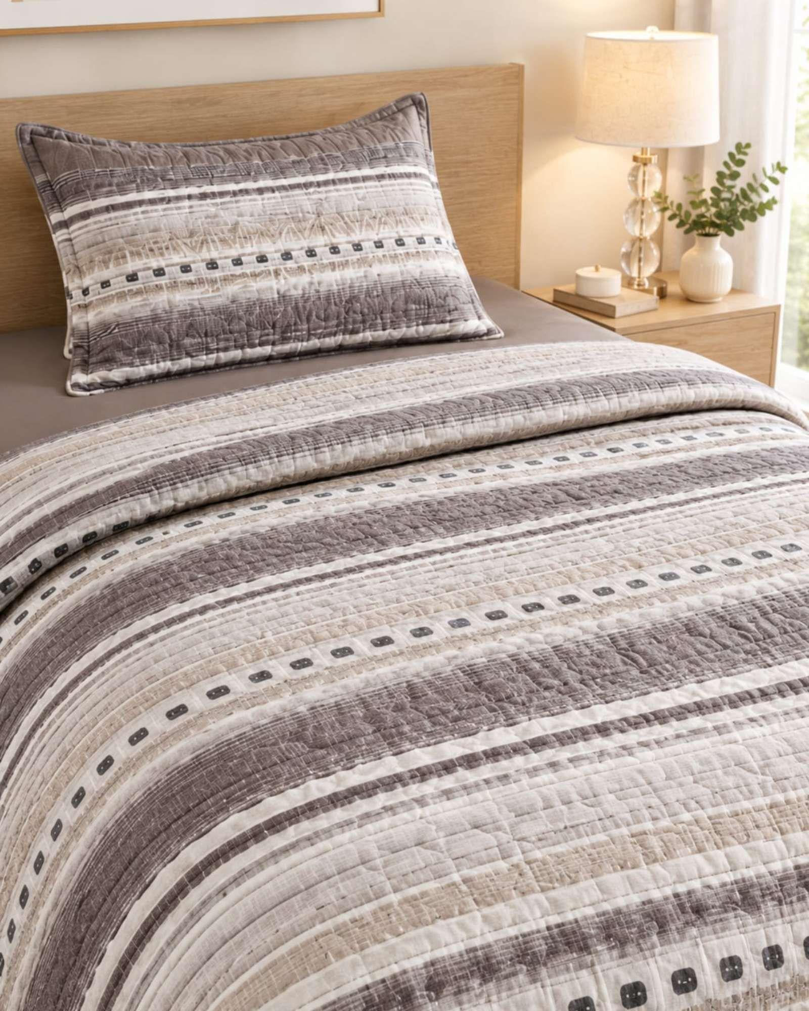Cubrecamas De Verano Plaza Y Media Ultra Fresco Mas Almohada m7-4