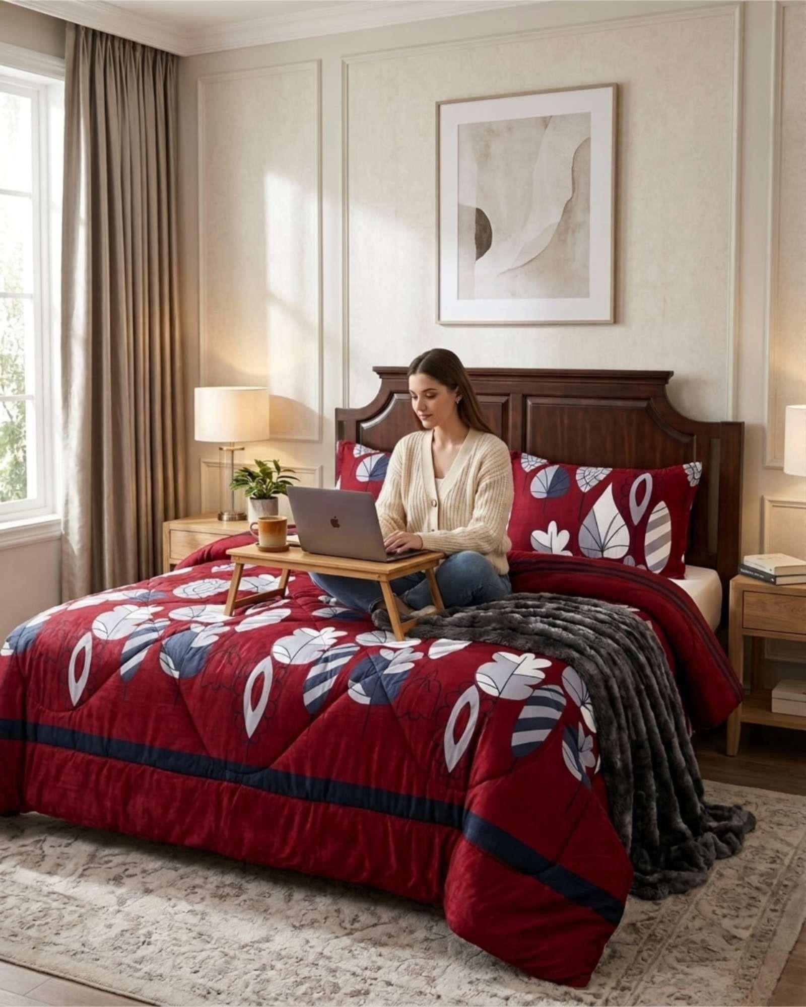 Plumón Térmico 2 Plazas Plush y Chiporro Extra Cálido Invierno A5-3