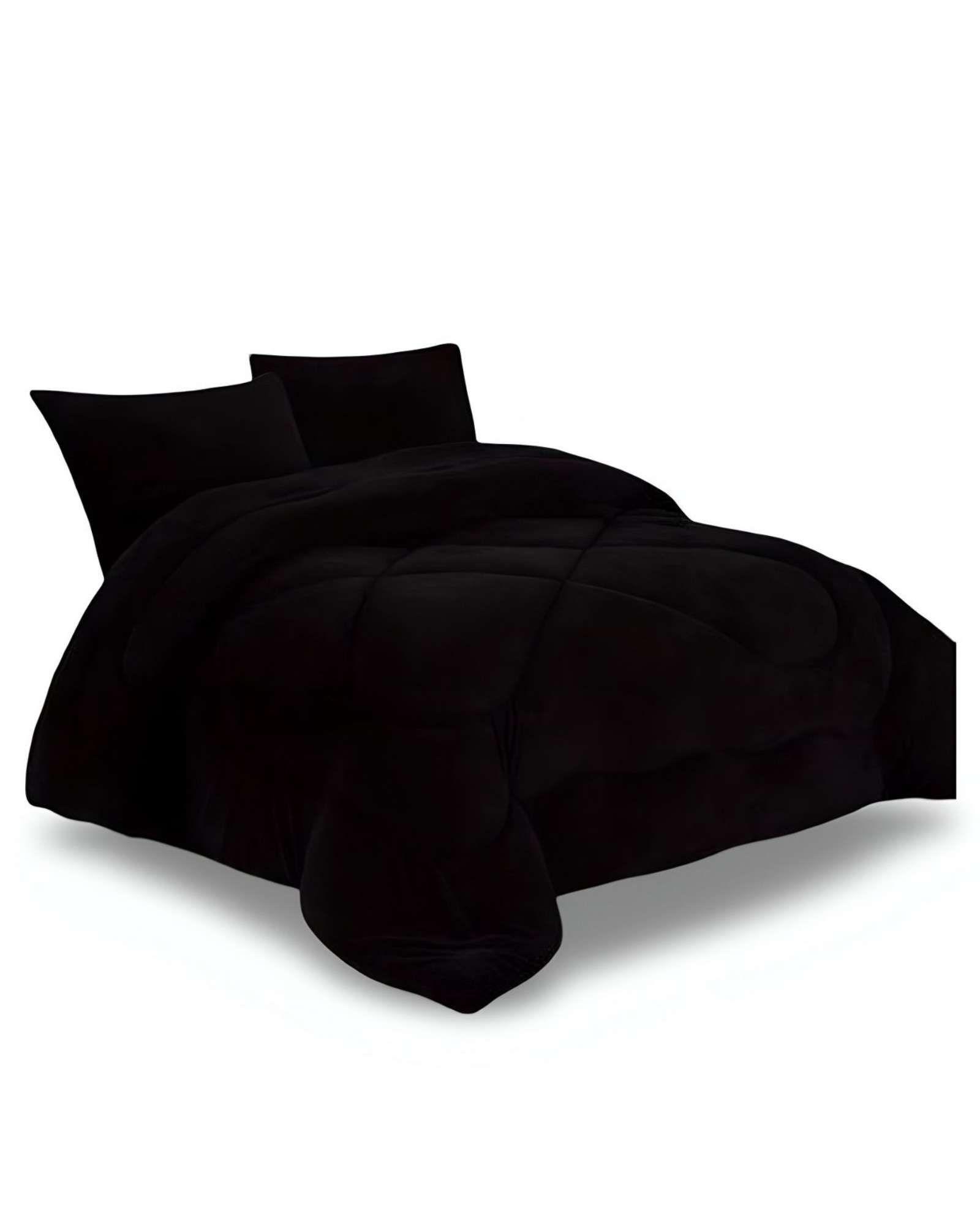 COBERTOR ELEGANTE DE INVIERNO UNICOLOR PLUSH CON CHIPORRO PLAZA Y MEDIA S57-3