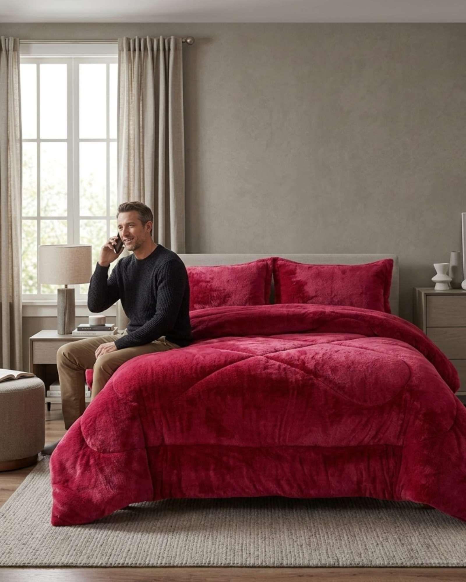 Cubrecama King / Super King Plush con Chiporro Térmico A2-4