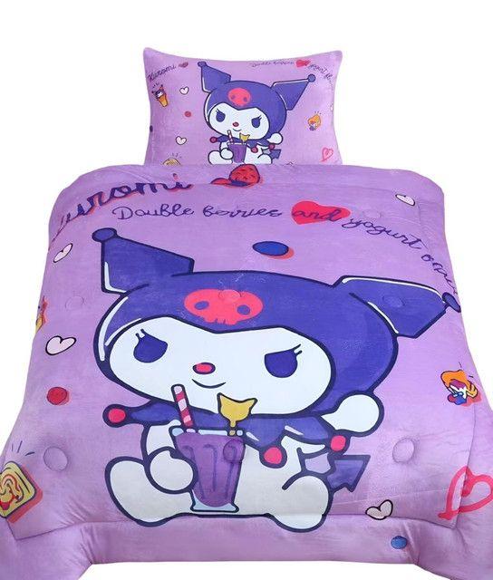 CUBRECAMA DE INVIERNO CON CHIPORRO NIÑA KUROMI-0