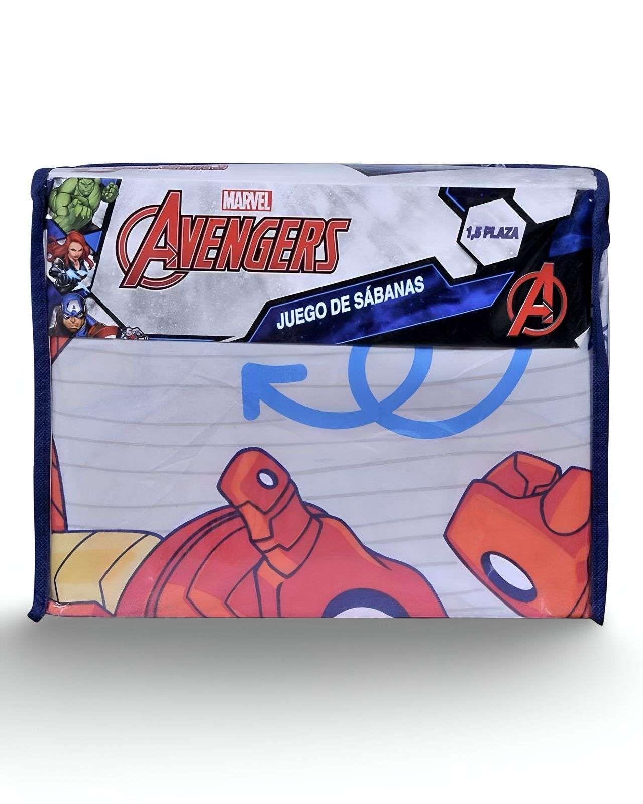 Juego Sábanass infantil Avenger plaza y media Mashini-3