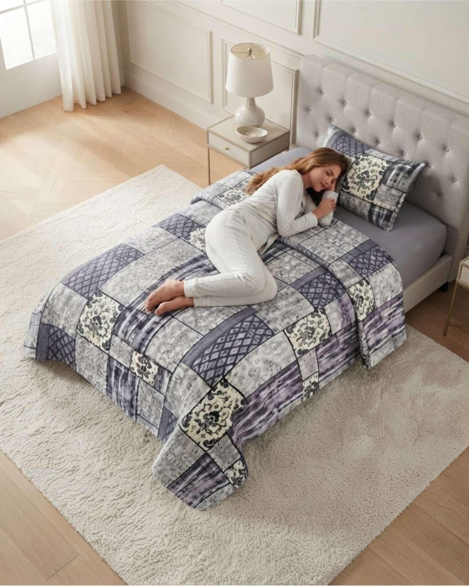 Cubrecamas De Verano Plaza Y Media Ultra Fresco Mas Almohada m10-0