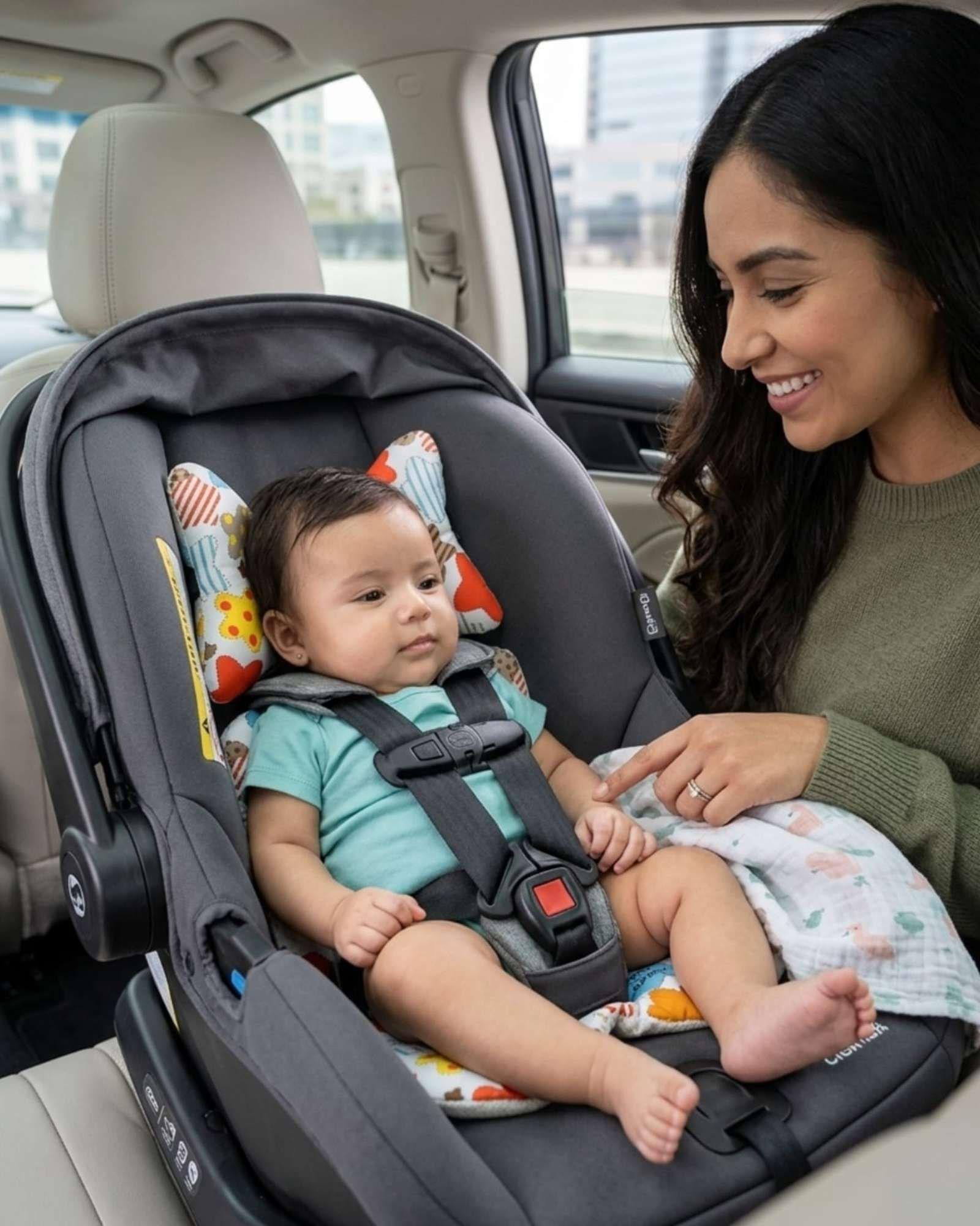 Cojín Reductor para asientos de Lujo para Bebés - Confort y Soporte Total blanco-3