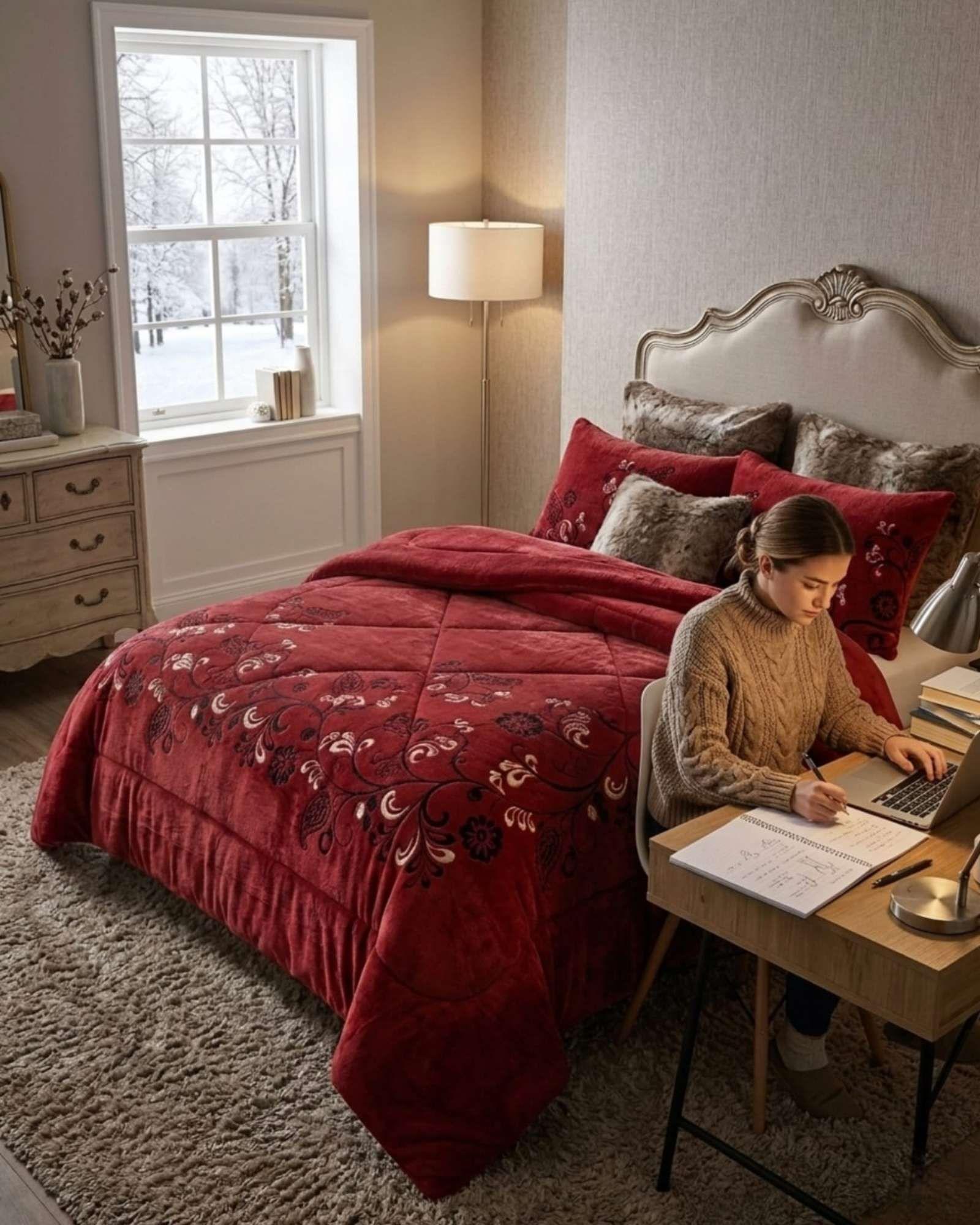 Cubrecama King / Super King Plush con Chiporro Térmico A9-2