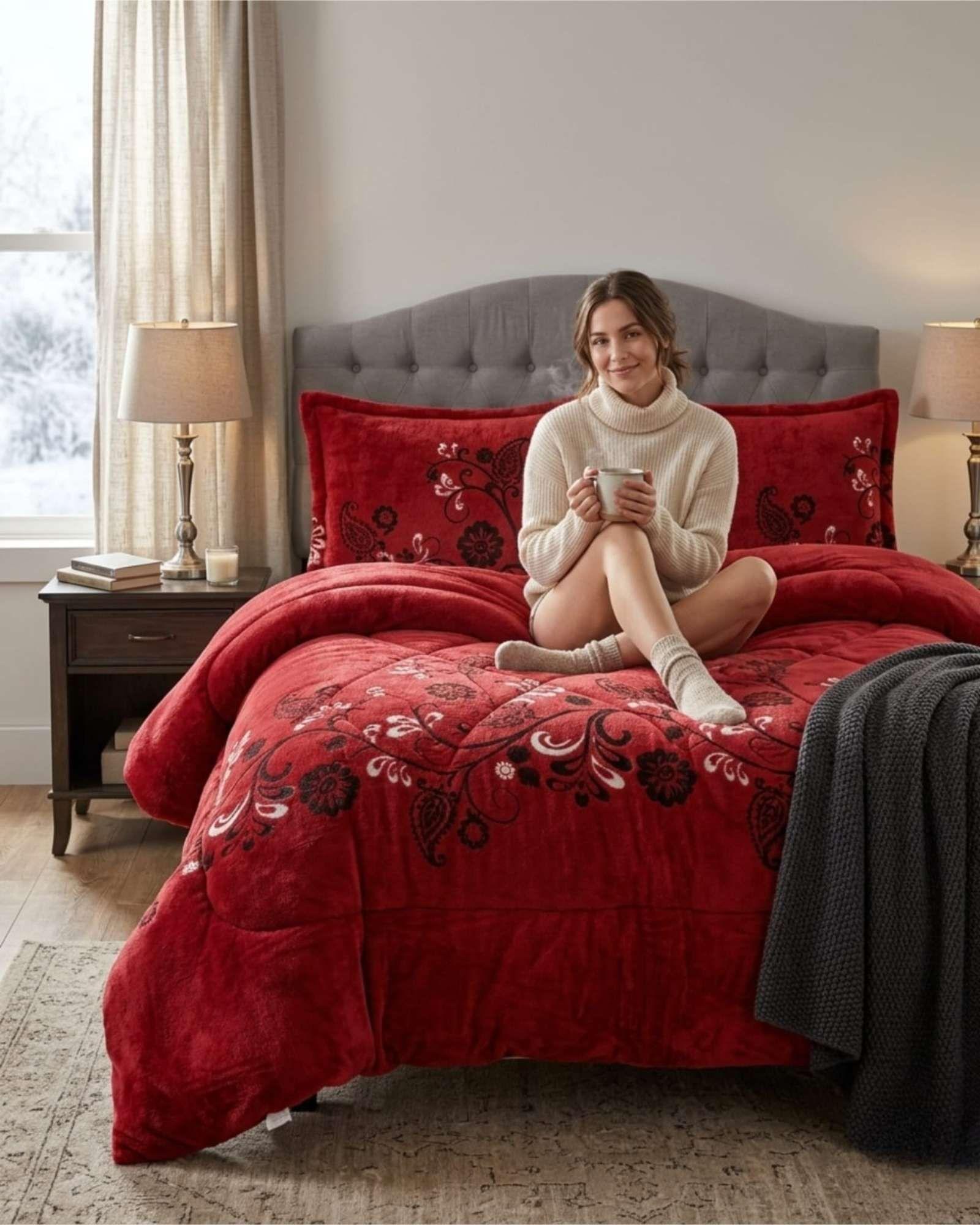 Cubrecama King / Super King Plush con Chiporro Térmico A9-4