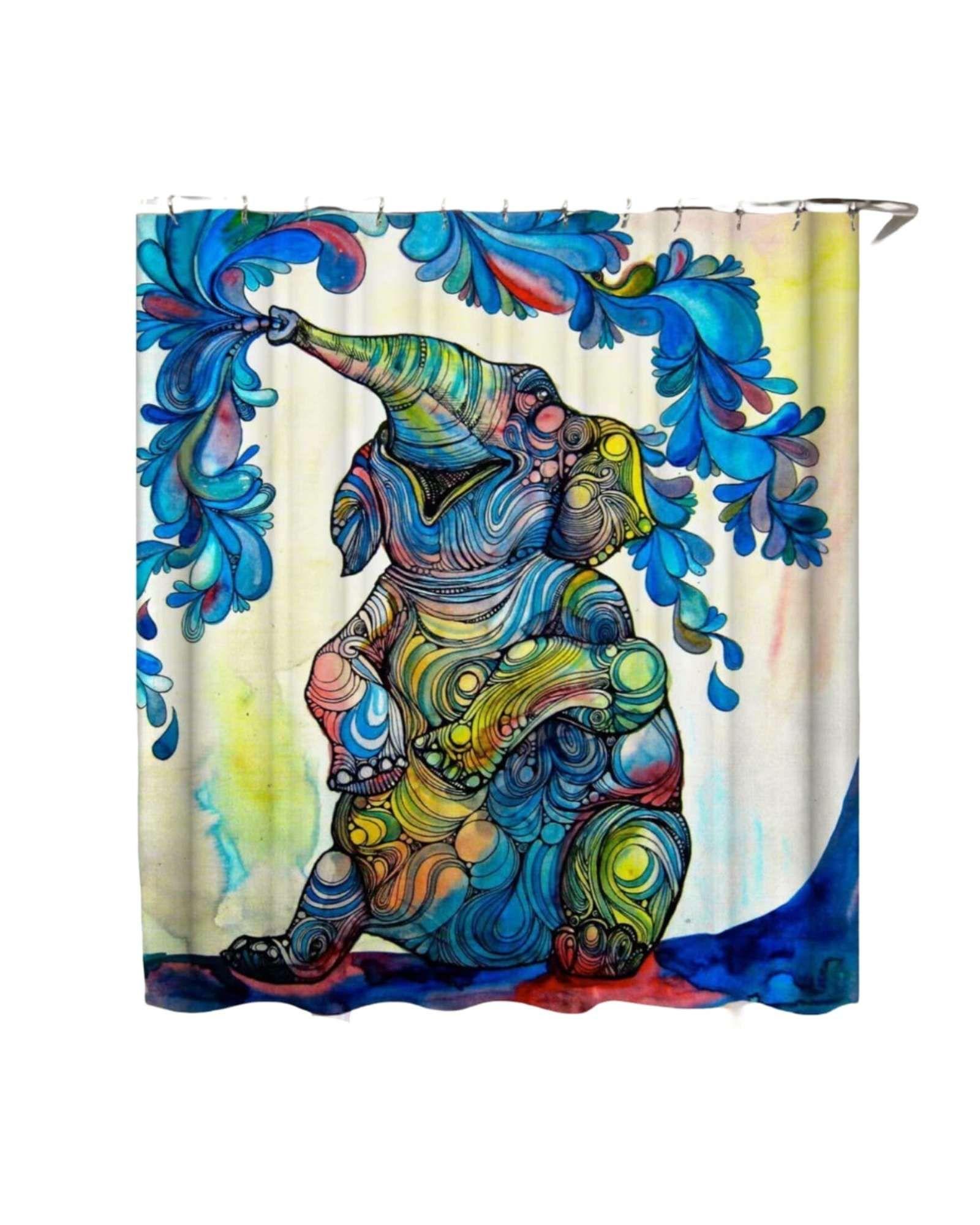 Cortina de Baño Tela Género + Forro Impermeable-4