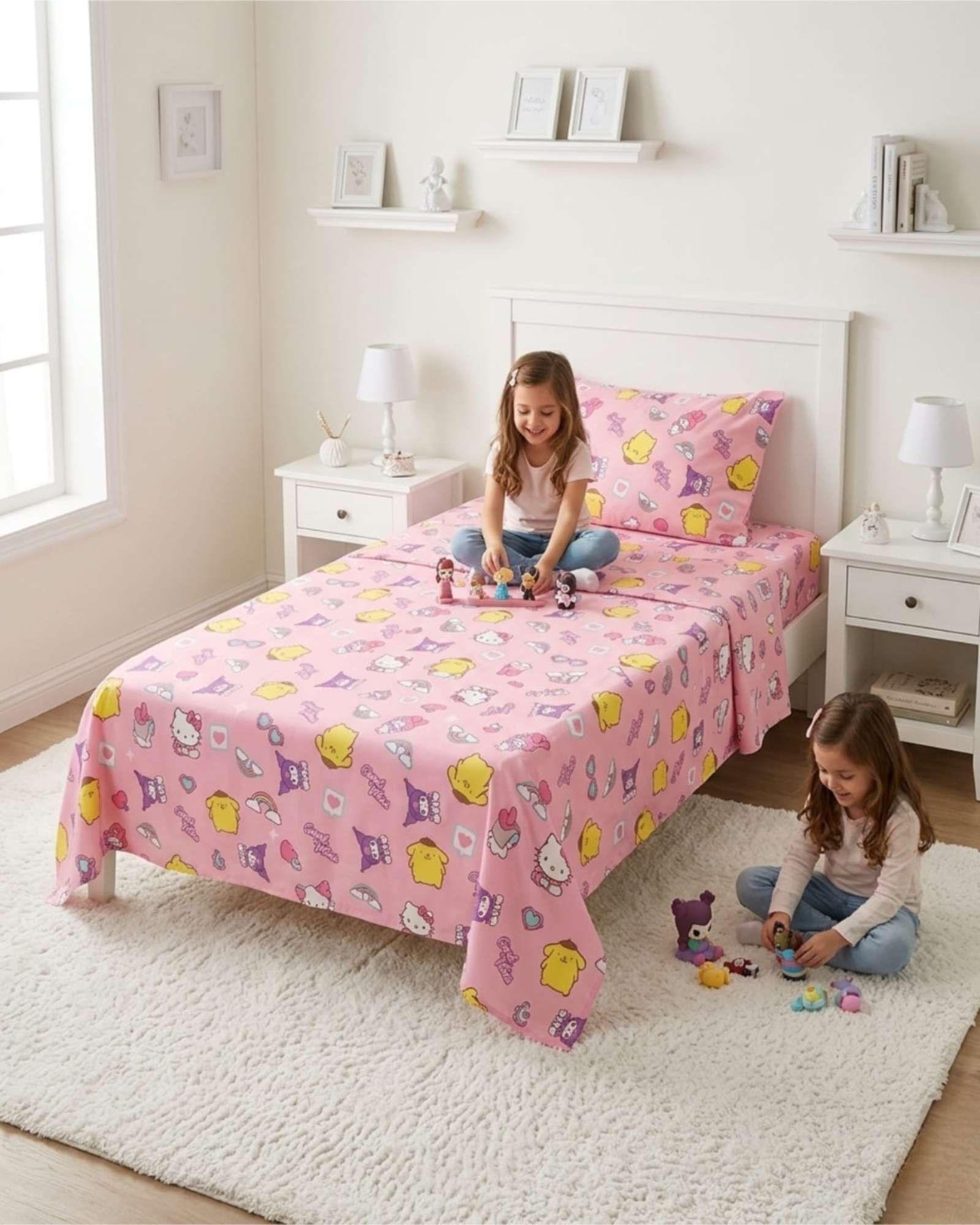Pack Ropa de Cama Infantil: Plumón + Juego de Sábanas Plaza y Media-1
