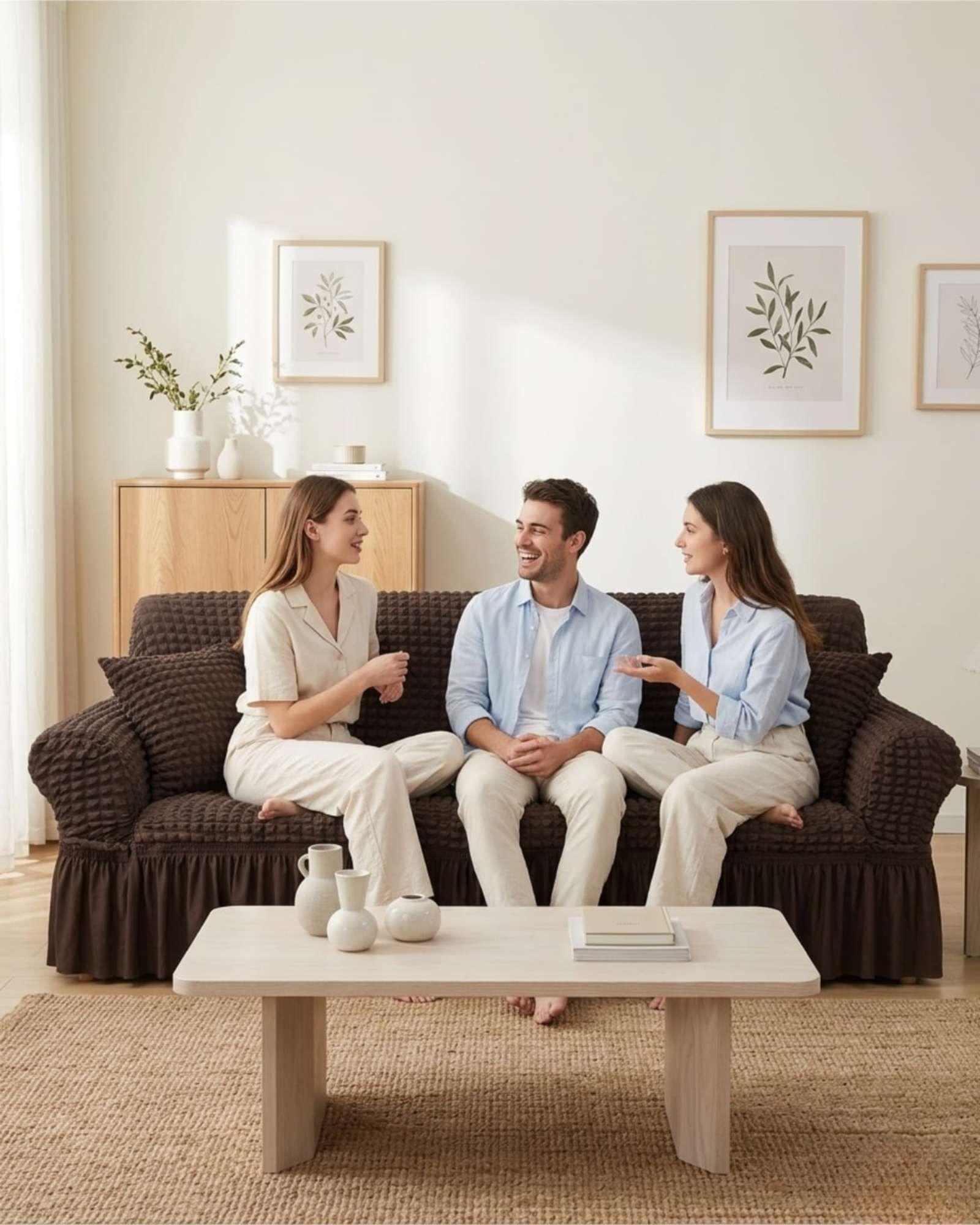 Protector De Sillón Turco 4 Cuerpos Diseño Elegante m1-3