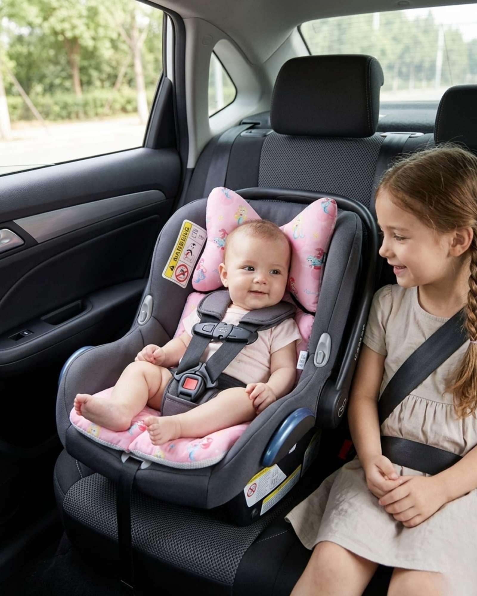 Cojín Reductor para asientos de Lujo para Bebés - Confort y Soporte Total color rosa-3