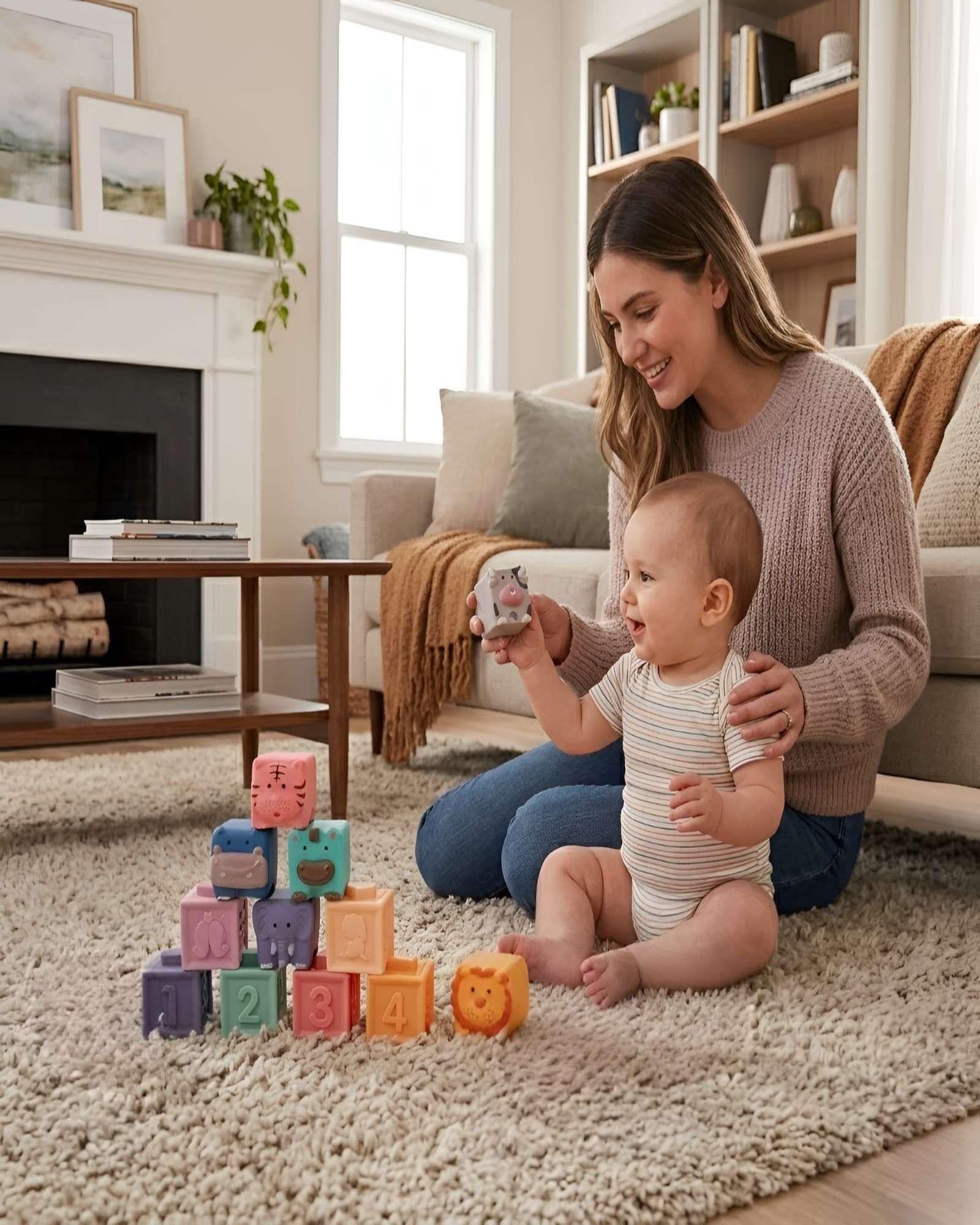 Bloques De Construccion Blandos Para Bebes Set 12 Piezas-2