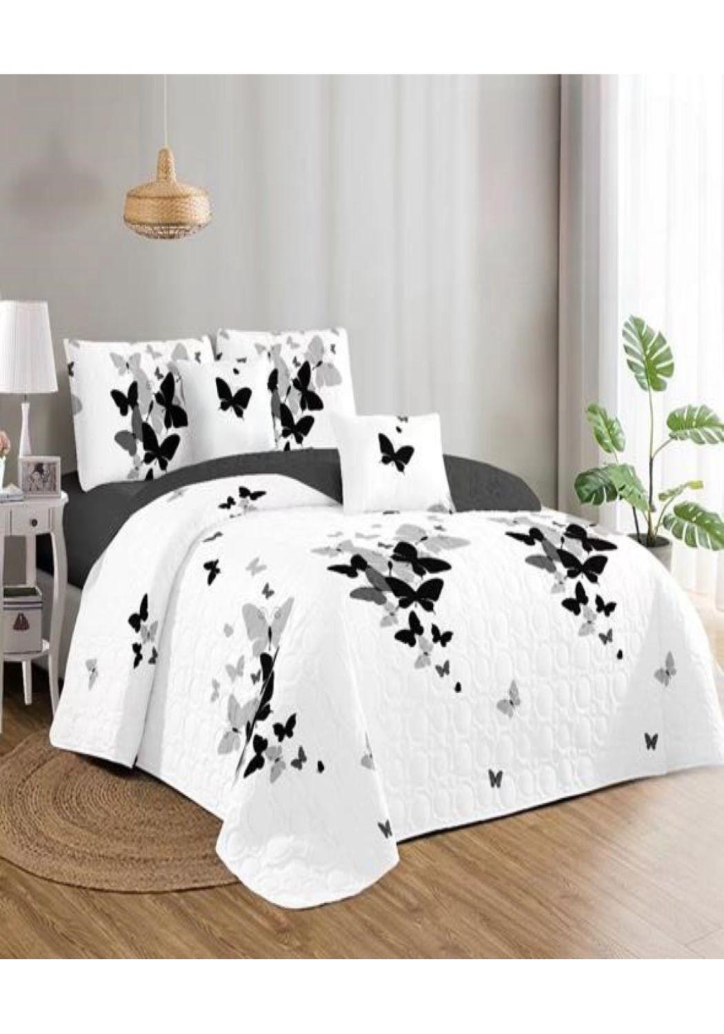 COBERTOR DE VERANO PLAZA Y MEDIA QUILT REVERSIBLE-2