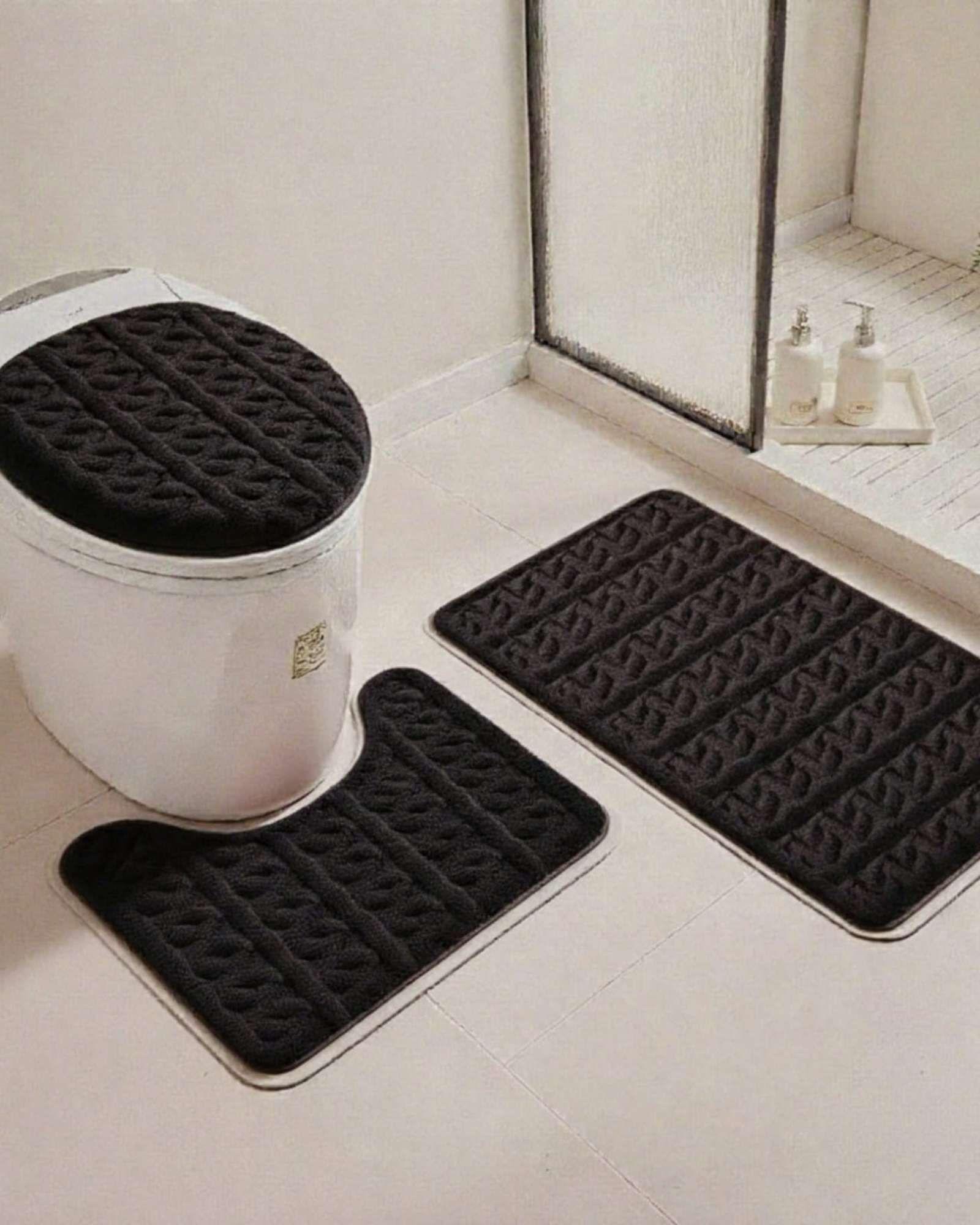 SET DE BAÑO 3 PIEZAS SUAVES Y ABSORBENTES m11-0