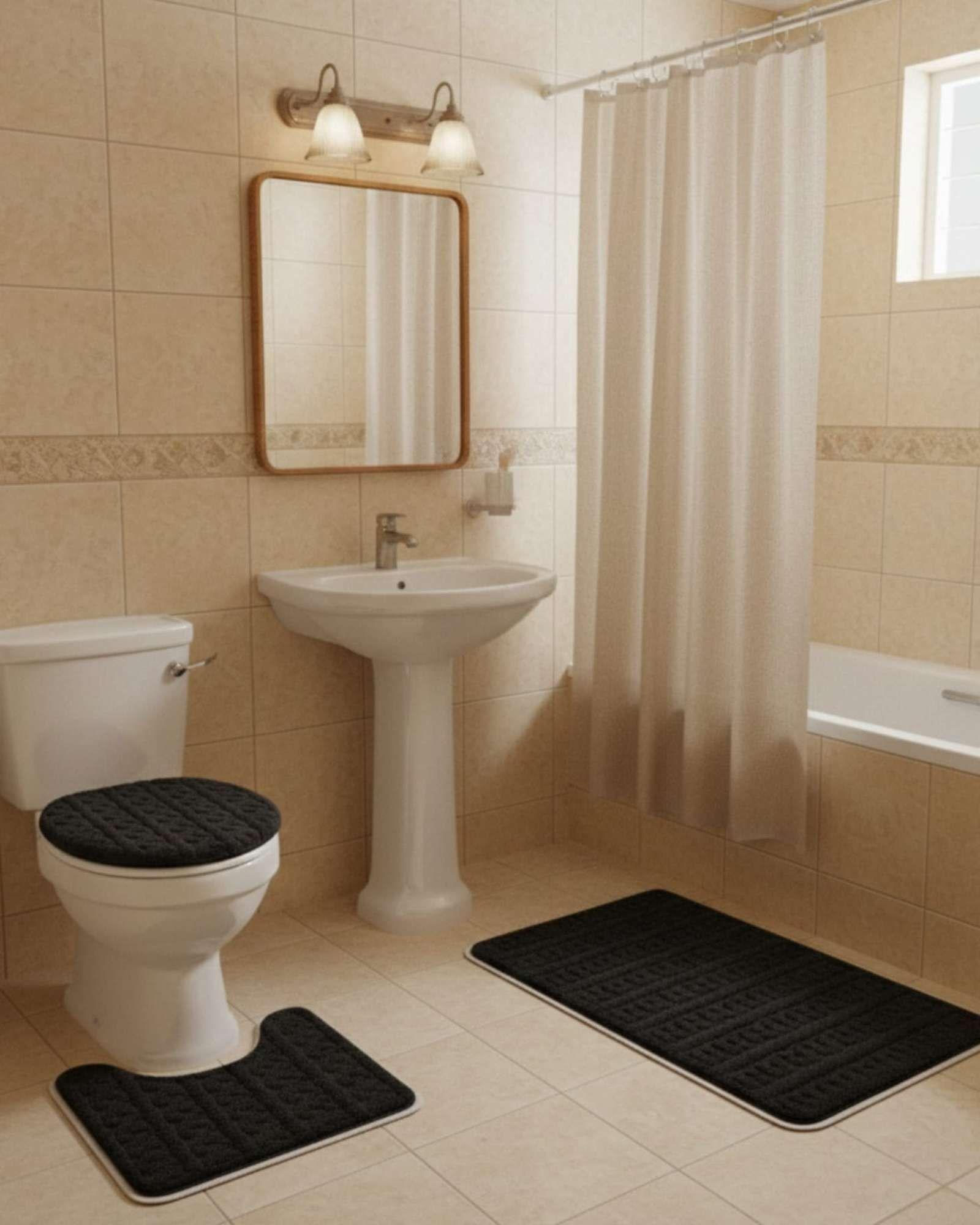 SET DE BAÑO 3 PIEZAS SUAVES Y ABSORBENTES m11-2