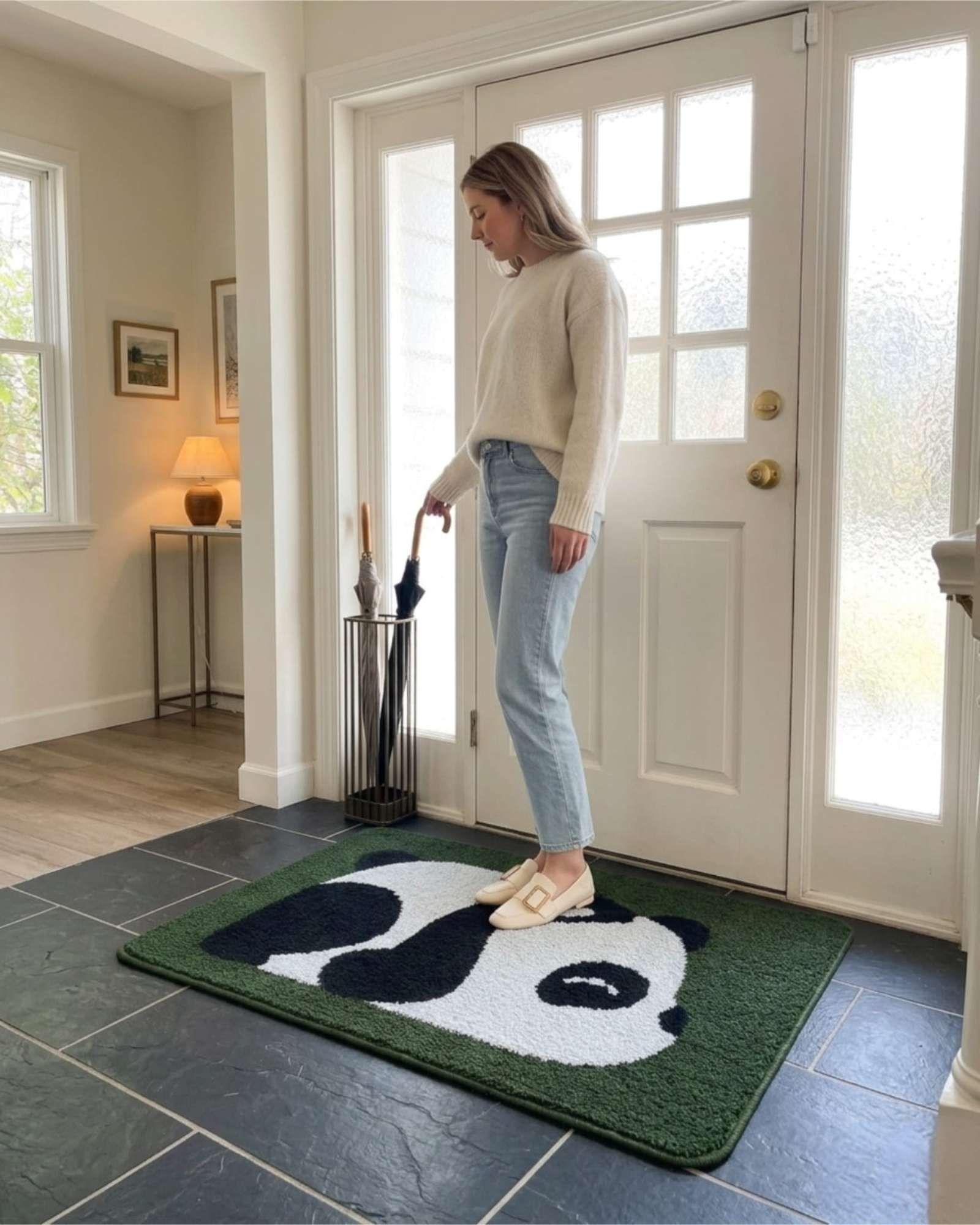 Juego De 2 Alfombras Decorativas Multiuso Para Hogar 05-2