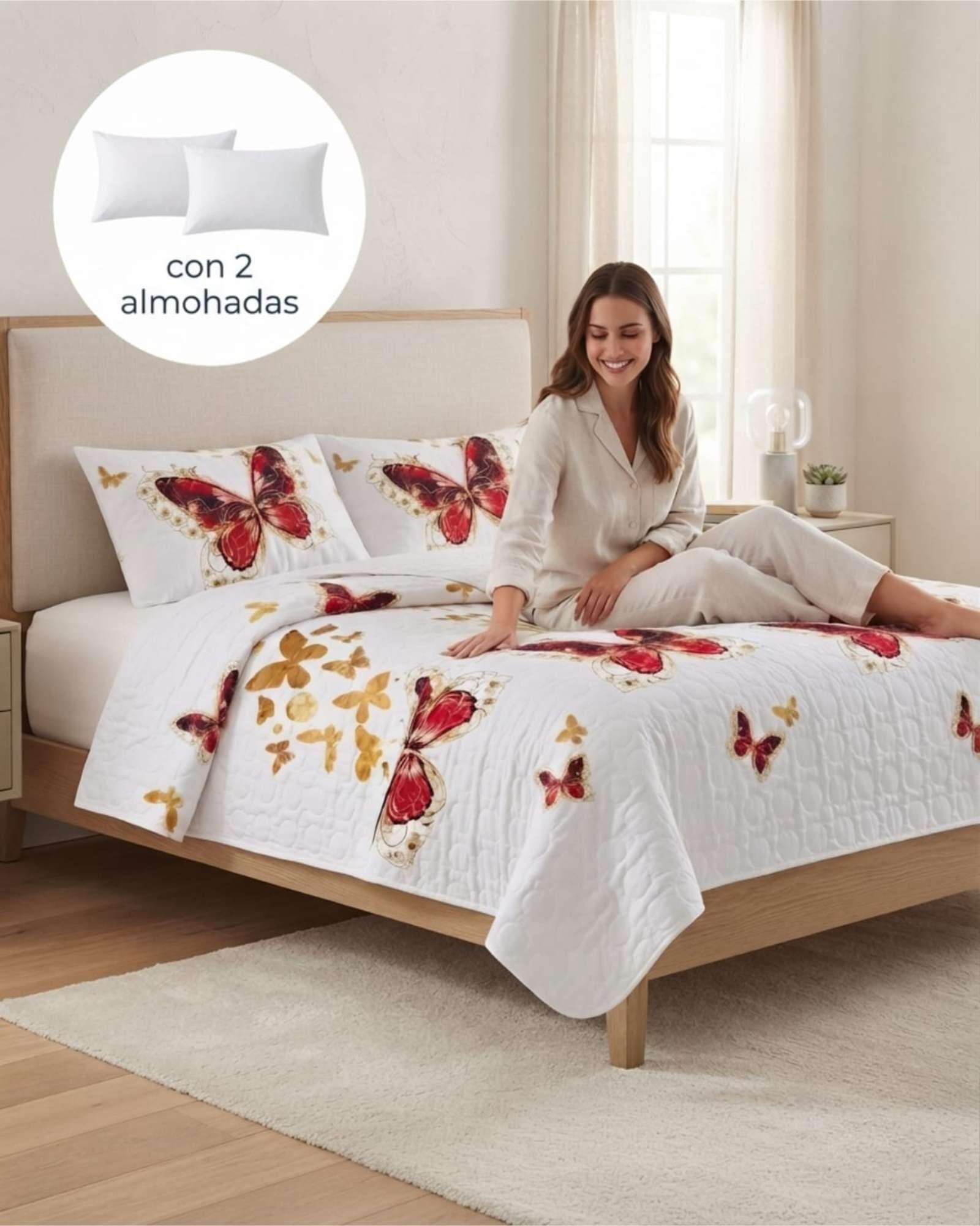 Cubrecamas King Para Verano Fresco Y Ligero Mas Almohadas m4-3