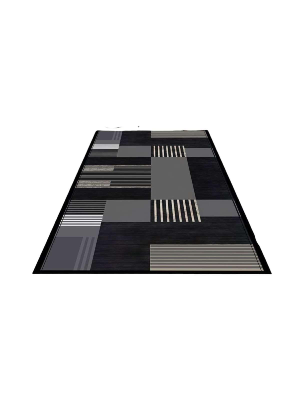 Alfombra De Pasillo Antideslizante 60x180 Suave Lavable gris-2