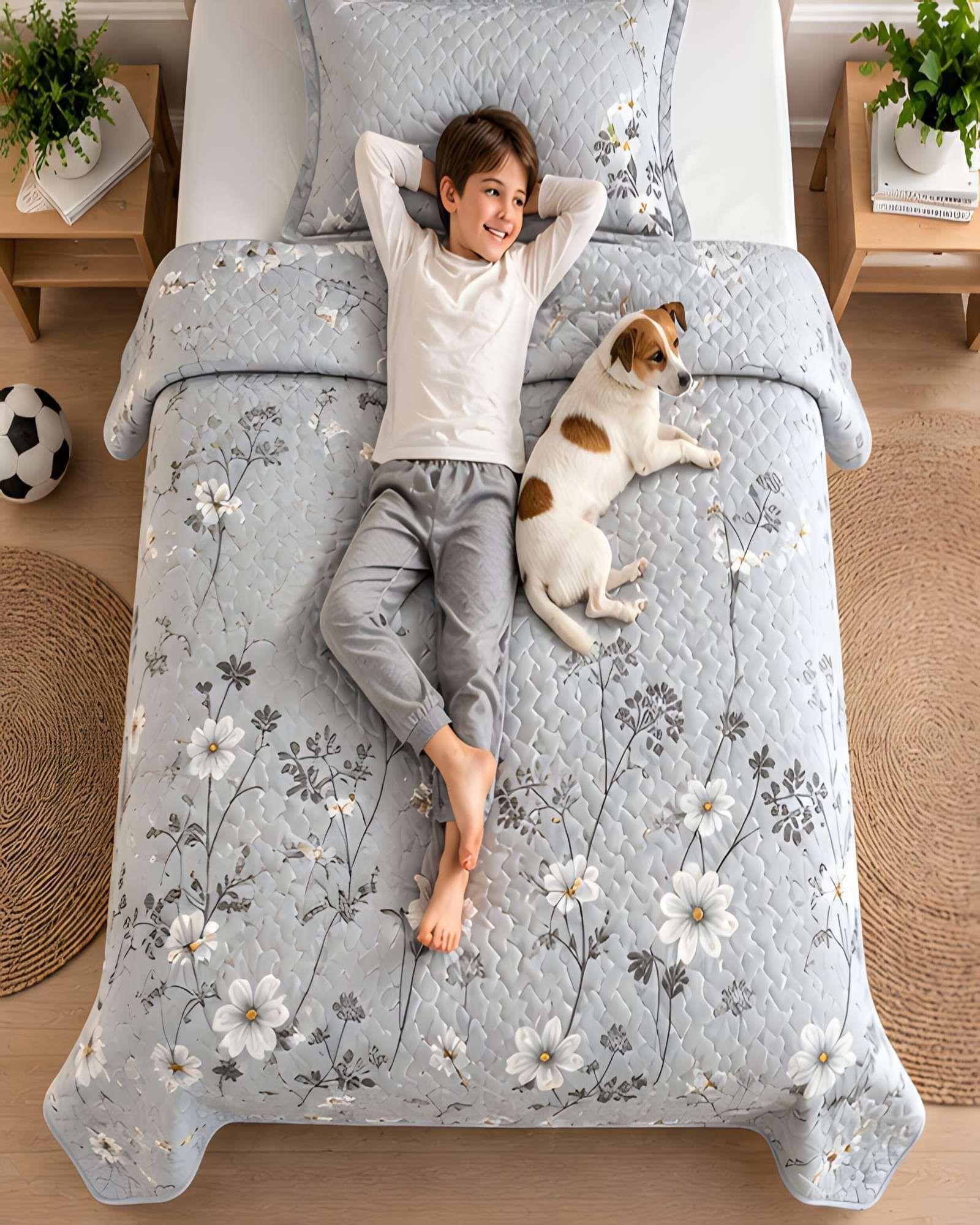 Quilt 1.5 Plazas 180x230 cm + Funda de Almohada-1