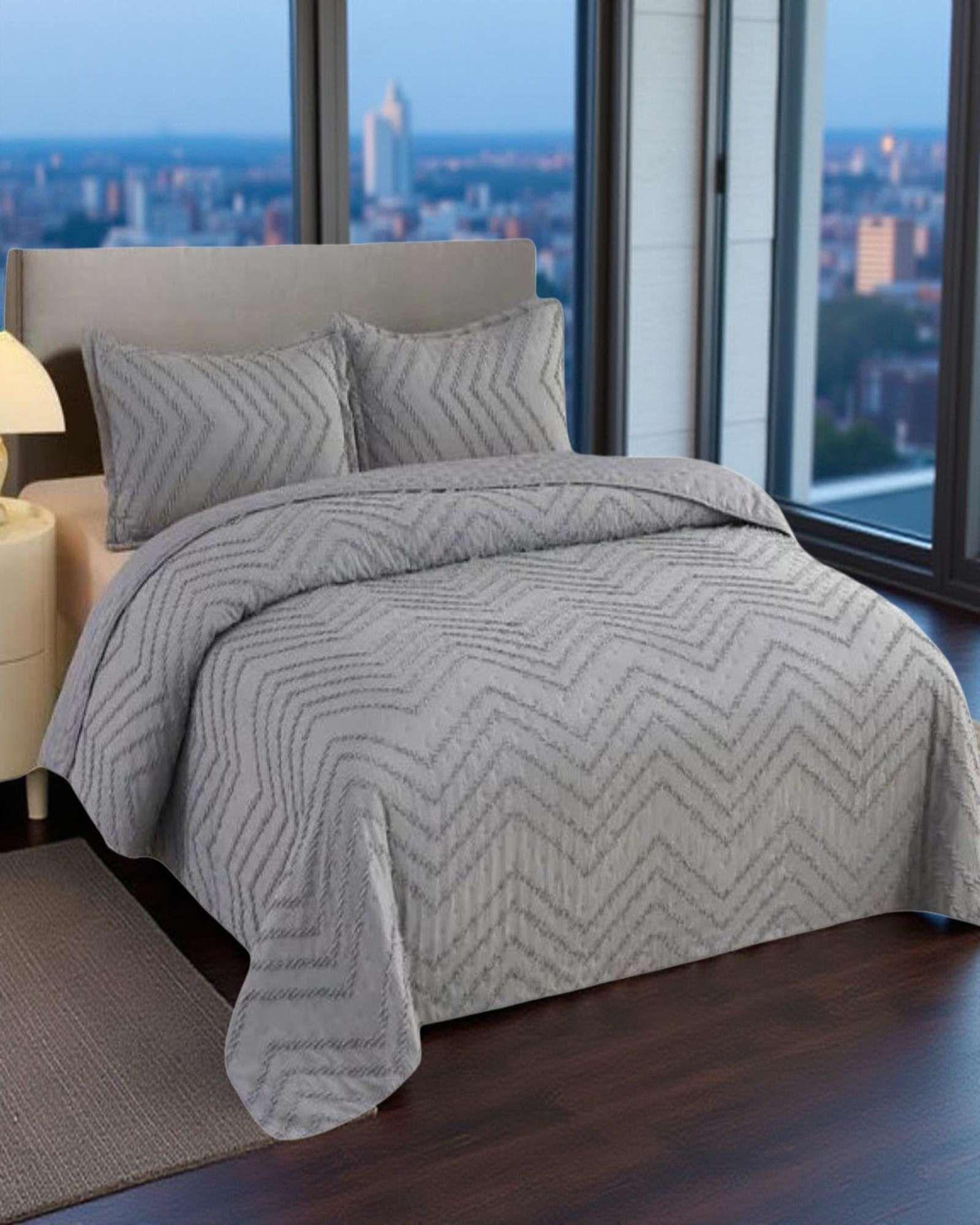 Cubrecama de verano Chevron king-super king-3