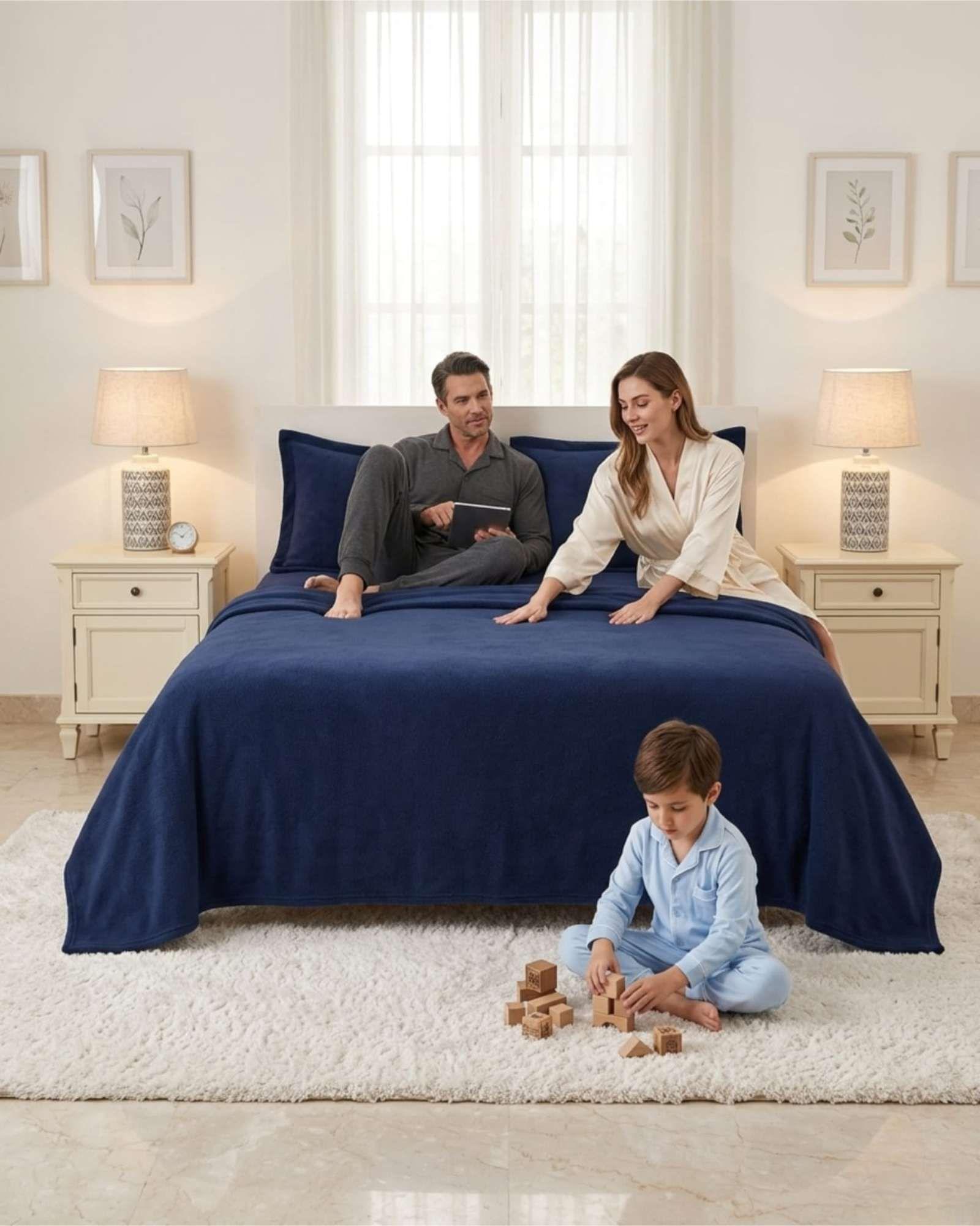 Juego De Sabanas De Polar Ultra Suave 2 Plazas m3-4