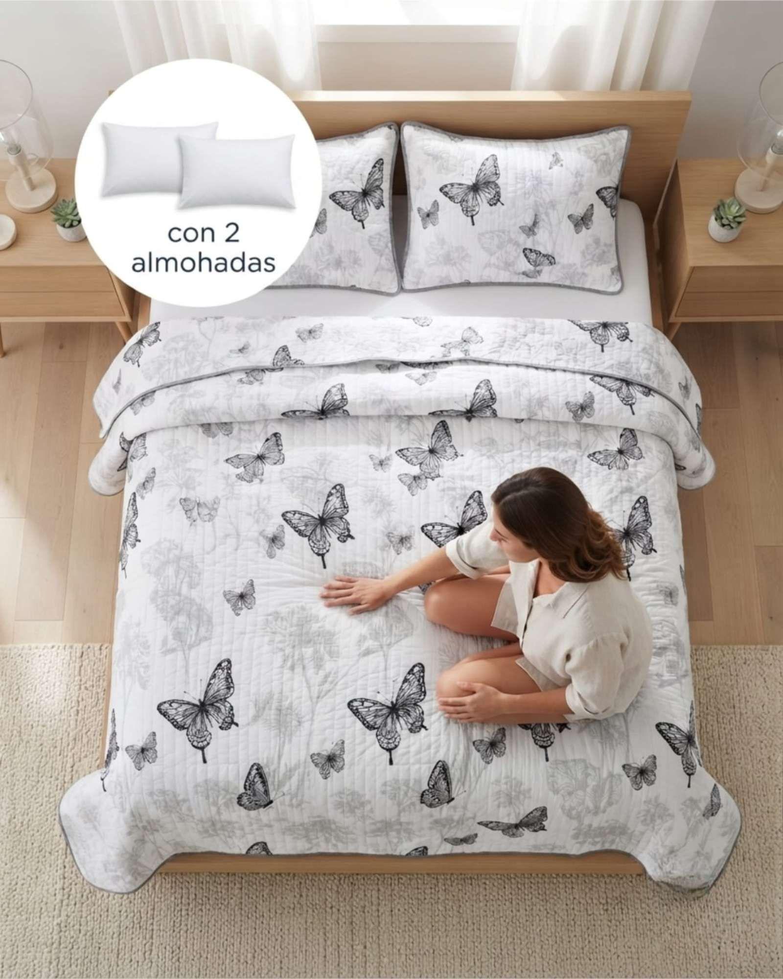 Cubrecamas King Para Verano Fresco Y Ligero Mas Almohadas m3-3