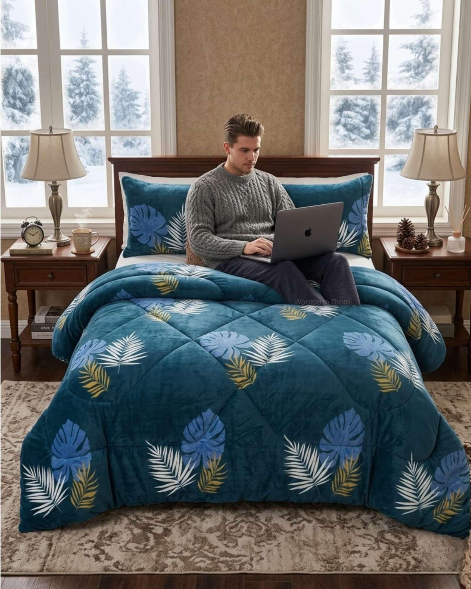 Plumón Térmico 2 Plazas Plush y Chiporro Extra Cálido Invierno A4-3