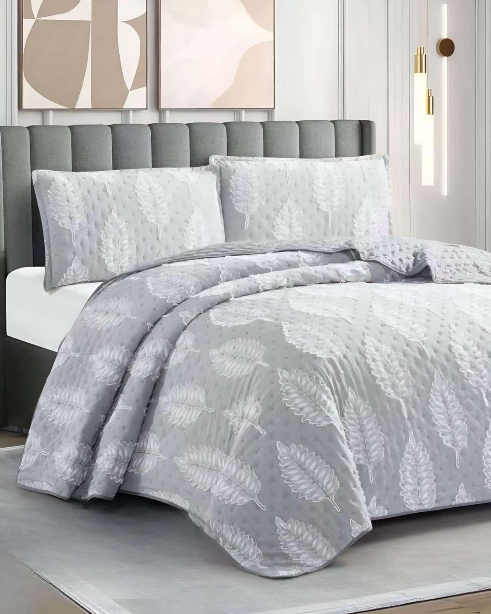 CUBRECAMA QUILT TUFTING DE LUJO SUAVE KING T-06-2